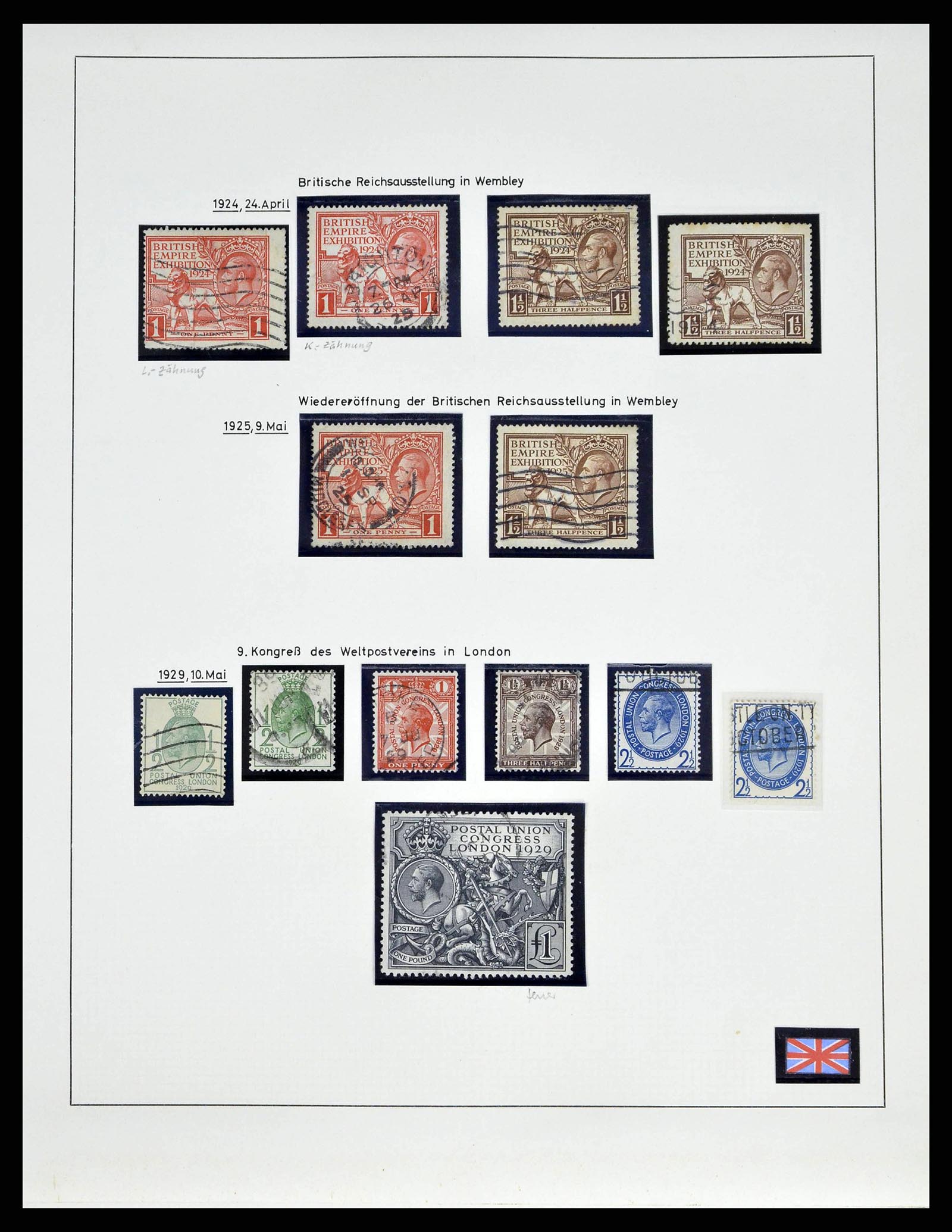 38842 0017 - Stamp collection 38842 Great Britain 1901-1960.