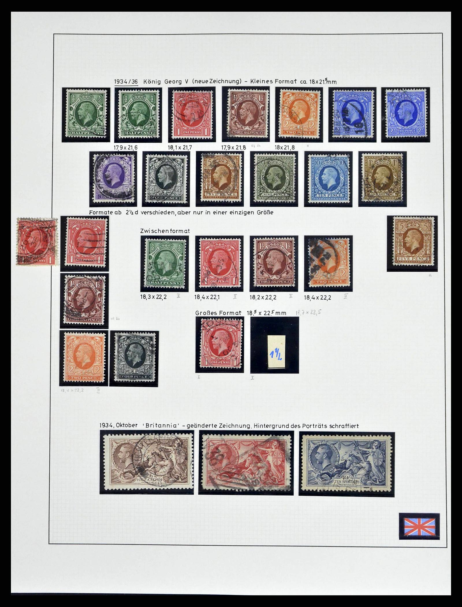 38842 0018 - Stamp collection 38842 Great Britain 1901-1960.