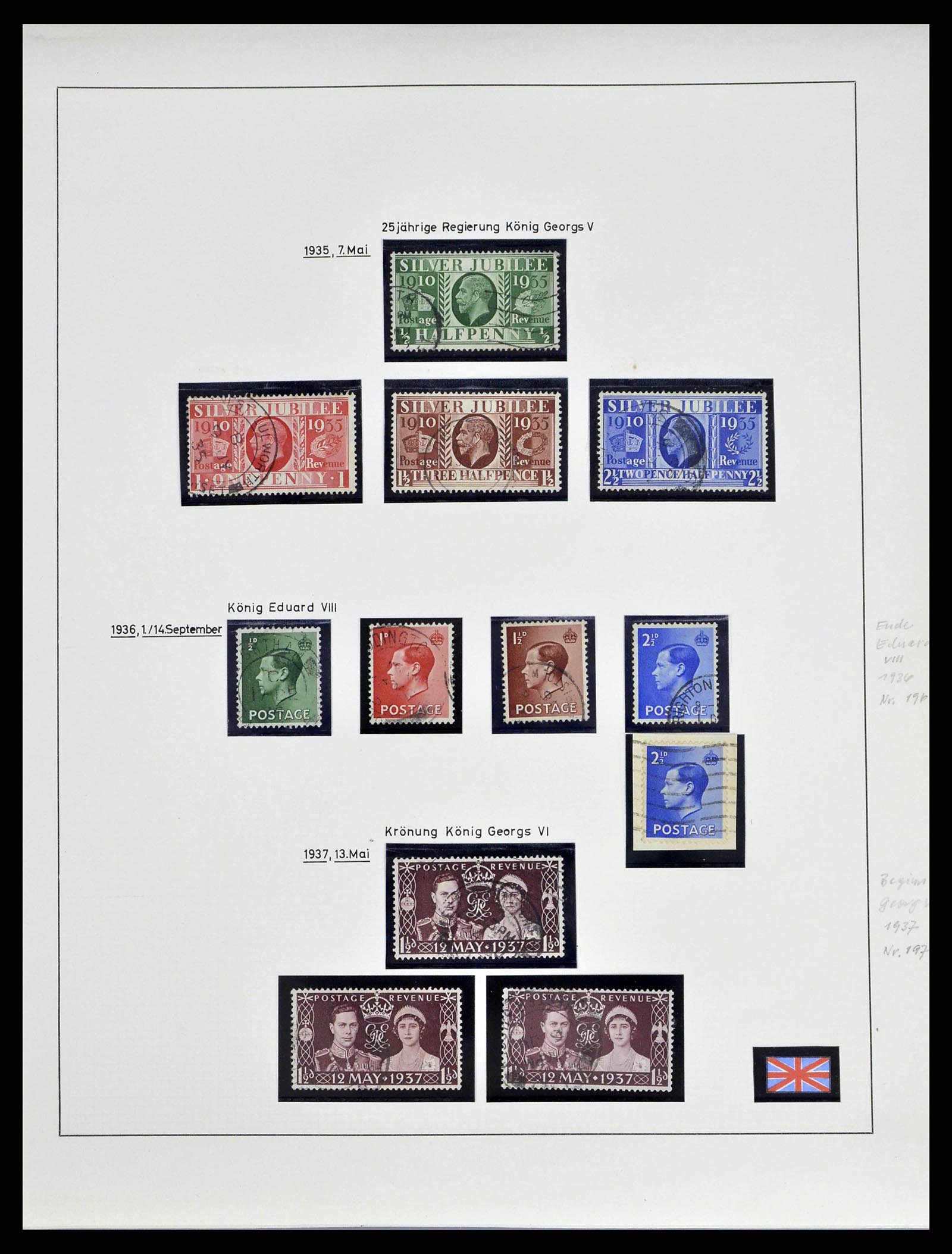 38842 0019 - Stamp collection 38842 Great Britain 1901-1960.