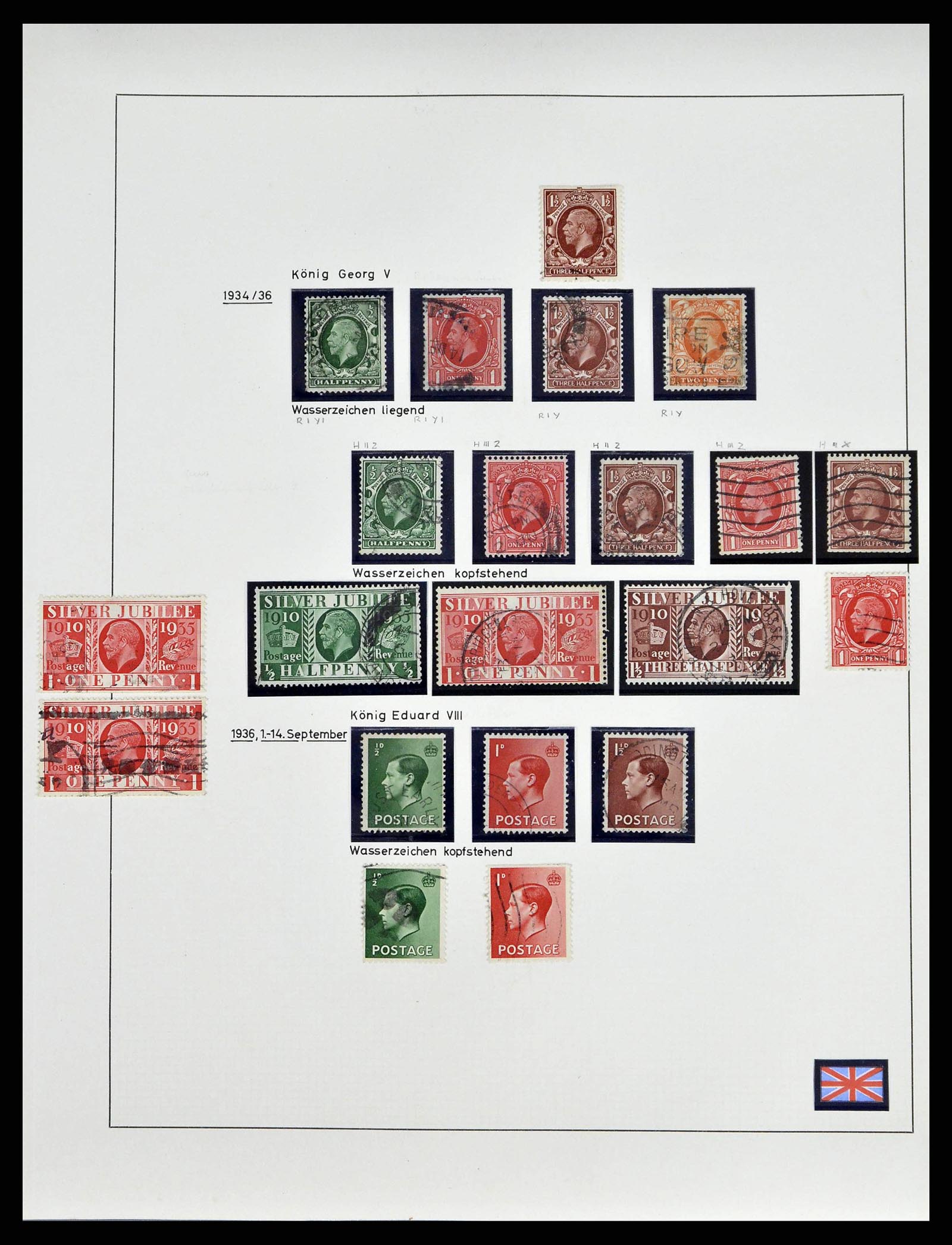 38842 0020 - Stamp collection 38842 Great Britain 1901-1960.