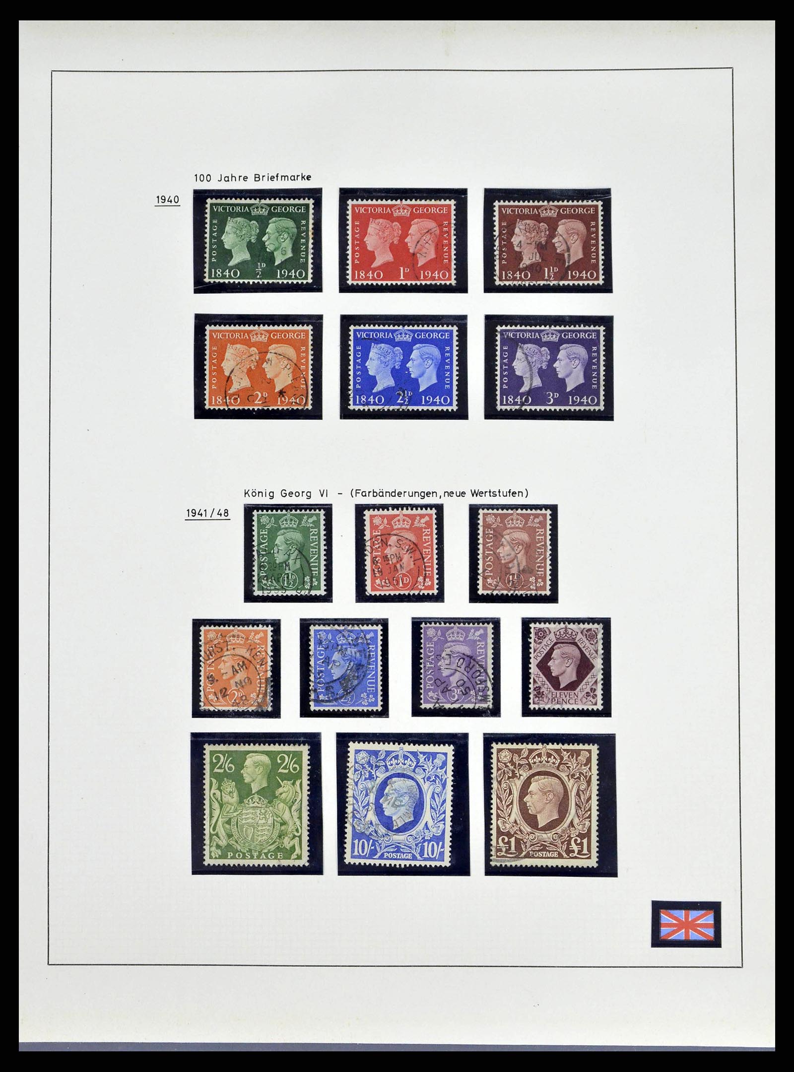 38842 0022 - Stamp collection 38842 Great Britain 1901-1960.