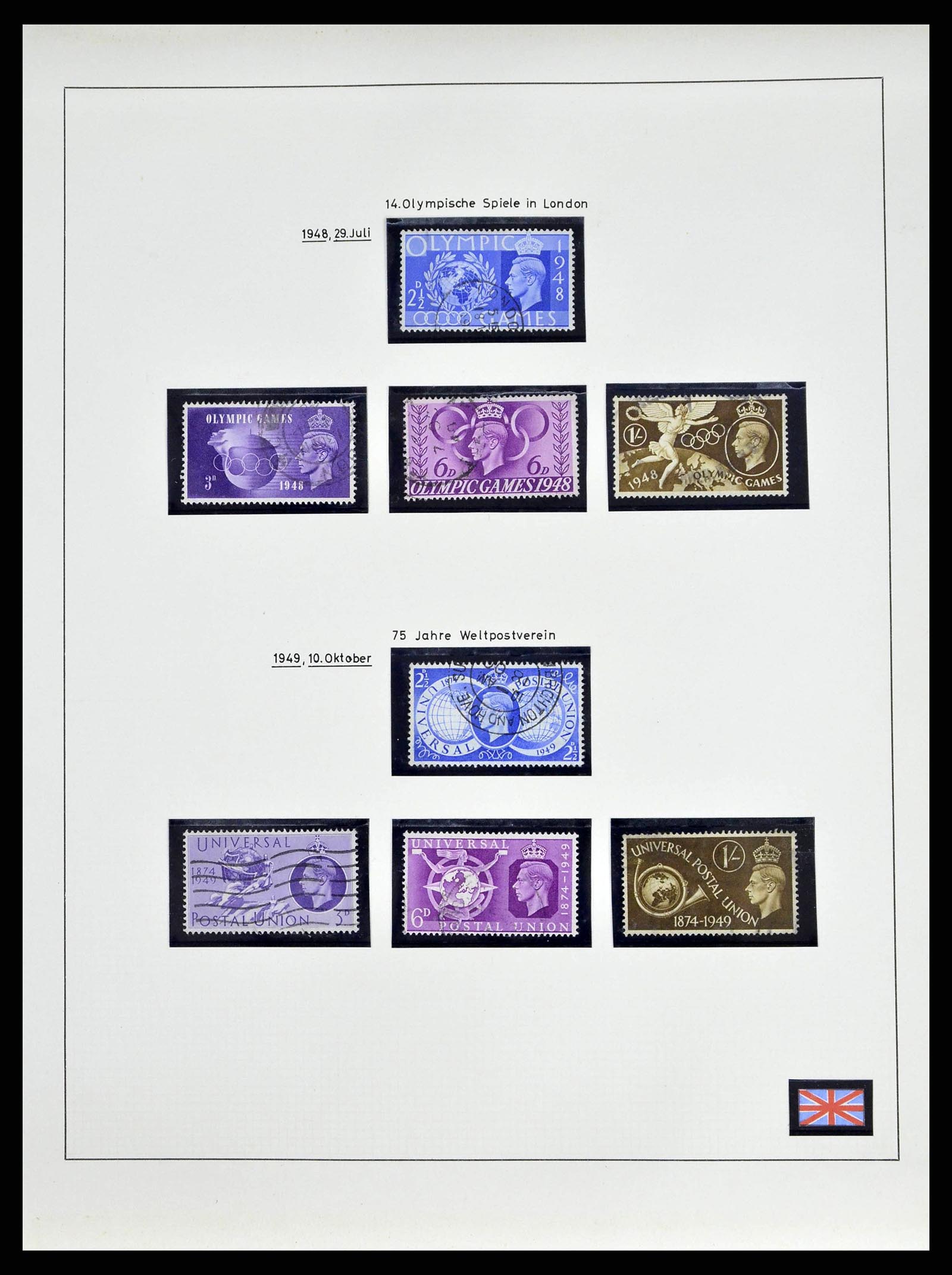 38842 0024 - Stamp collection 38842 Great Britain 1901-1960.