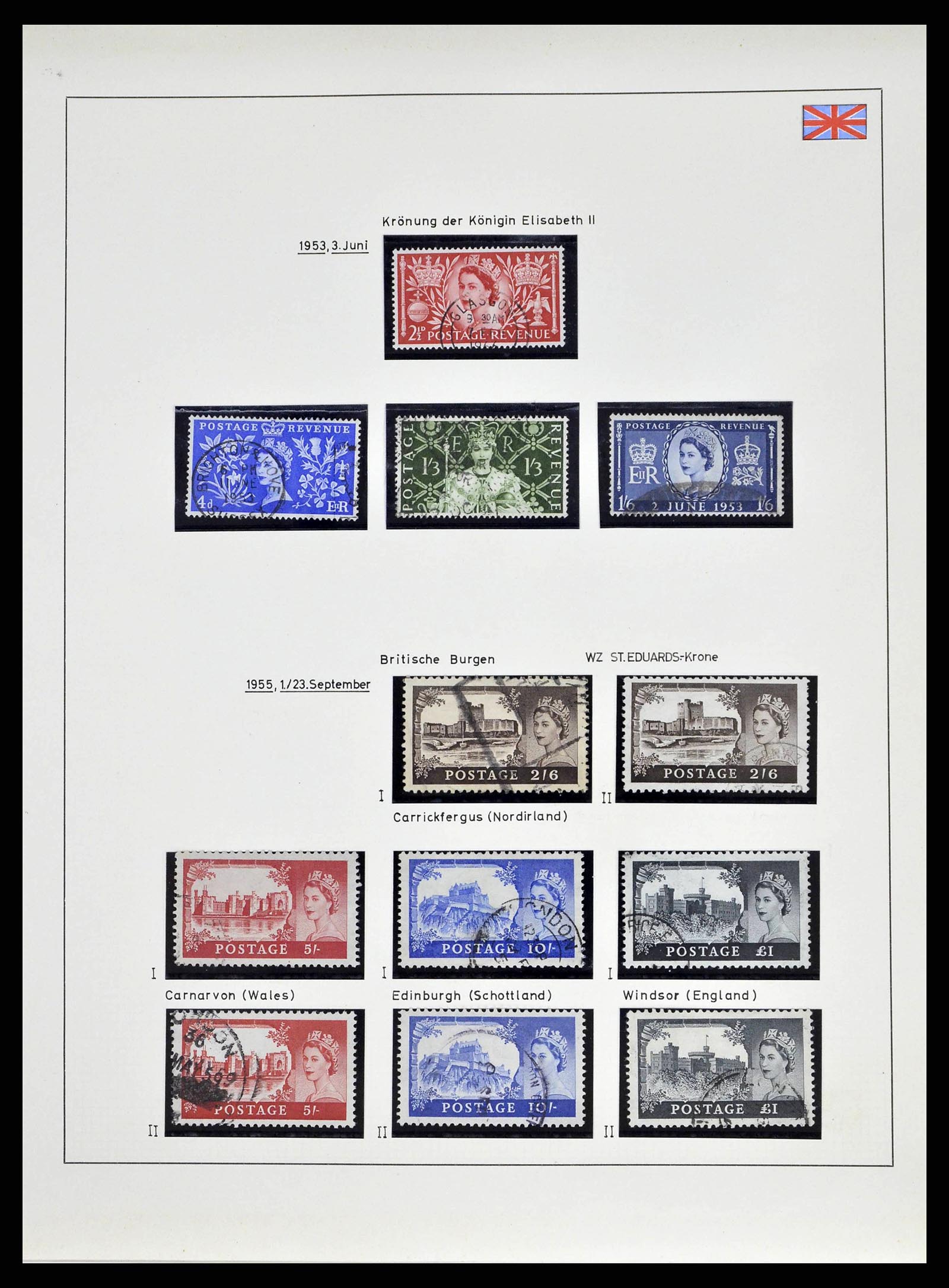 38842 0031 - Stamp collection 38842 Great Britain 1901-1960.