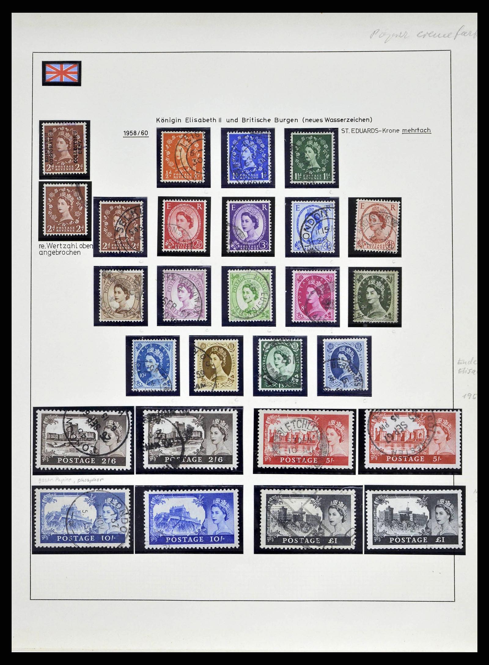 38842 0035 - Stamp collection 38842 Great Britain 1901-1960.