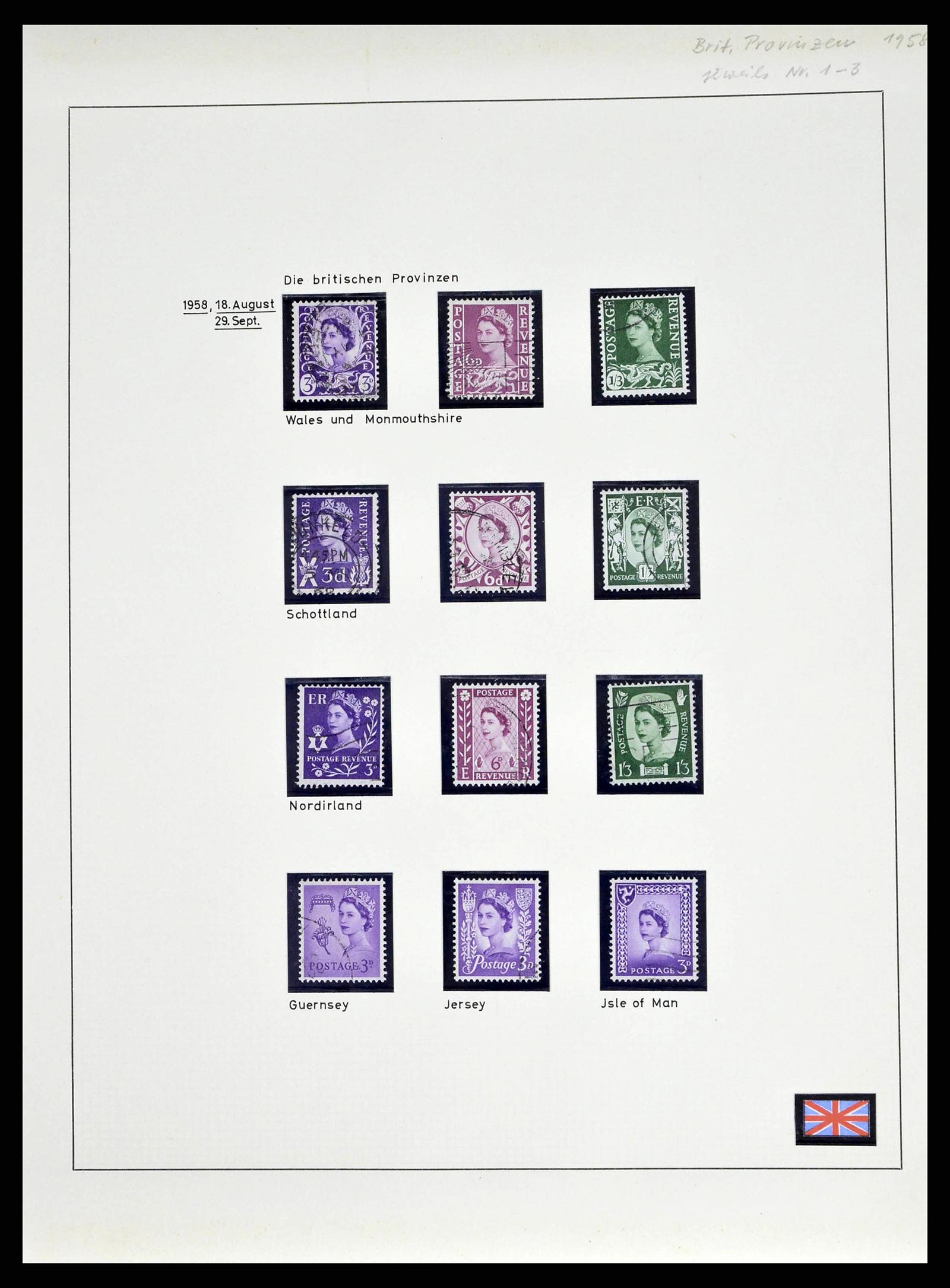 38842 0038 - Stamp collection 38842 Great Britain 1901-1960.