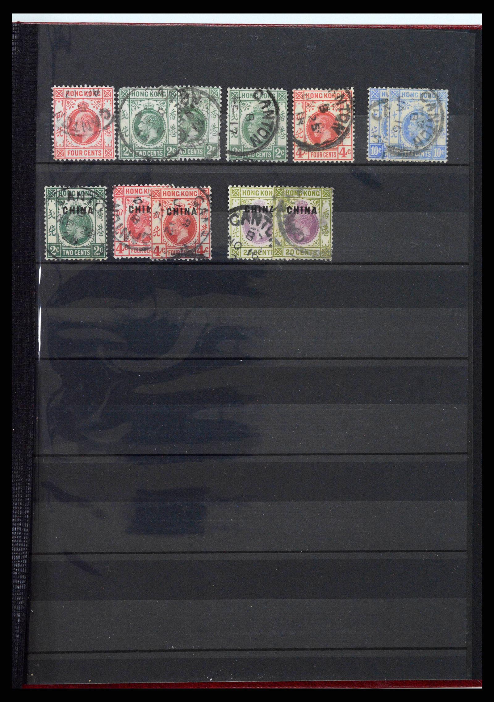 38844 0003 - Stamp collection 38844 Hong Kong treaty ports 1880-1922.