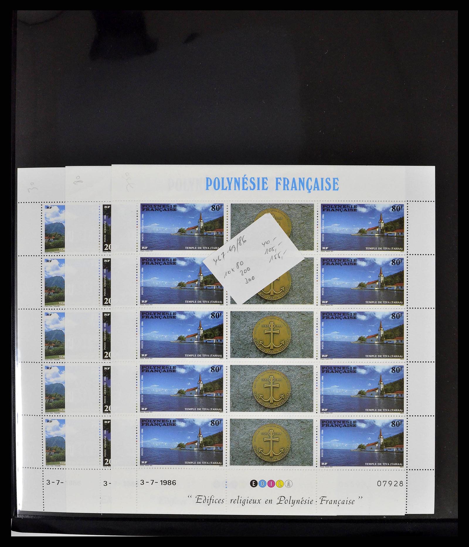 38848 0008 - Postzegelverzameling 38848 Frans Polynesië 1976-1995.