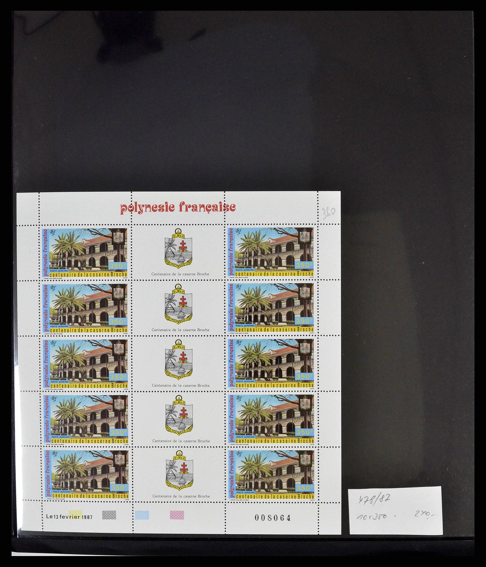 38848 0010 - Postzegelverzameling 38848 Frans Polynesië 1976-1995.