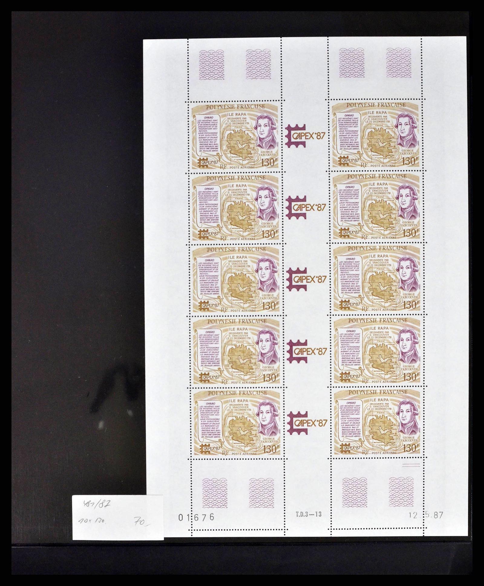 38848 0011 - Postzegelverzameling 38848 Frans Polynesië 1976-1995.