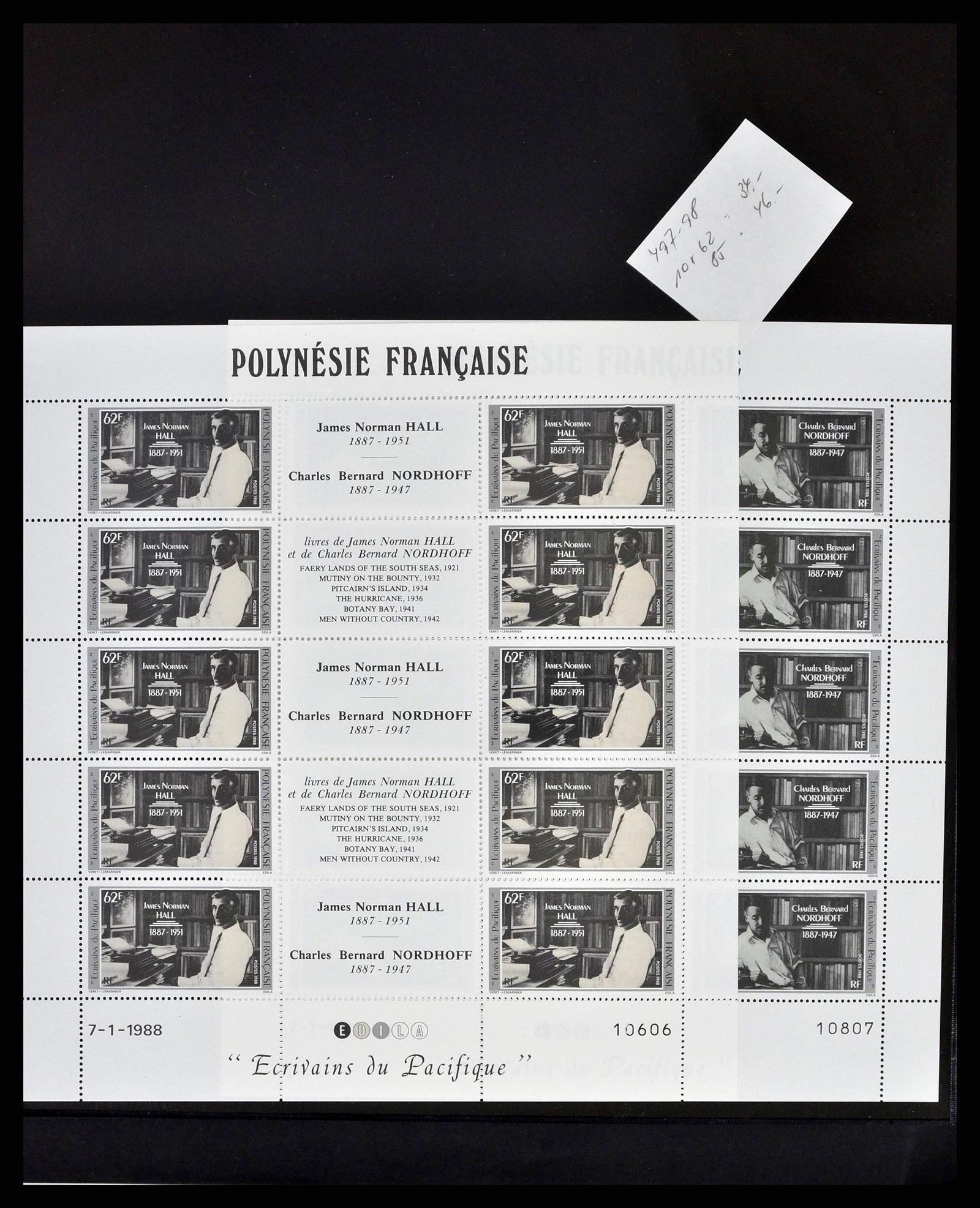 38848 0015 - Postzegelverzameling 38848 Frans Polynesië 1976-1995.