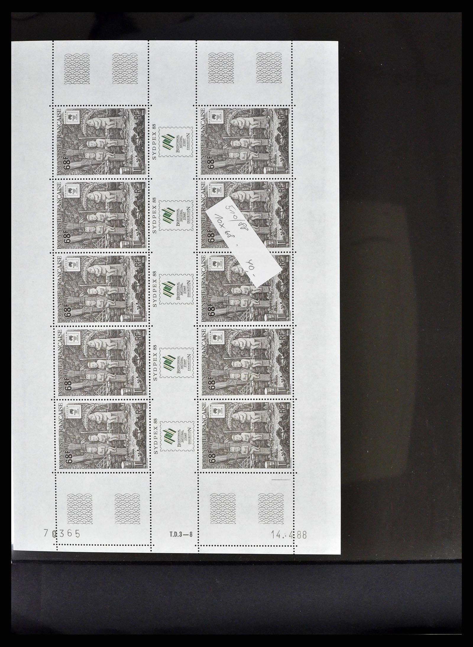 38848 0018 - Postzegelverzameling 38848 Frans Polynesië 1976-1995.