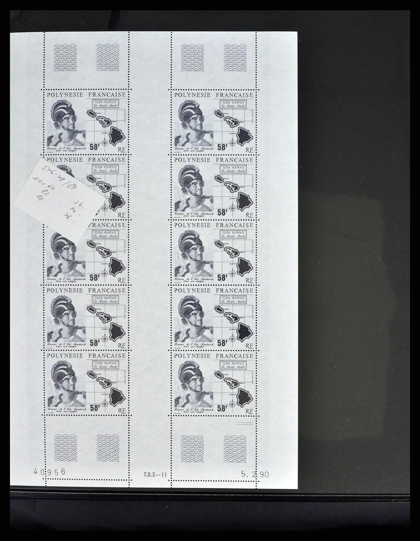 38848 0024 - Postzegelverzameling 38848 Frans Polynesië 1976-1995.