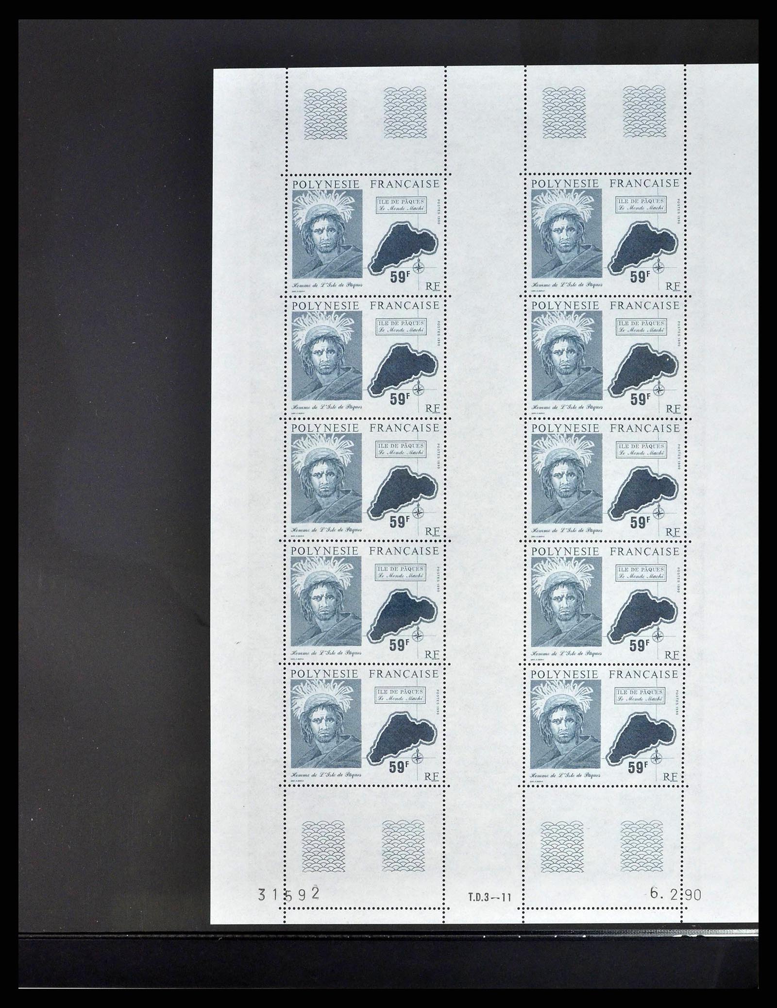 38848 0025 - Postzegelverzameling 38848 Frans Polynesië 1976-1995.