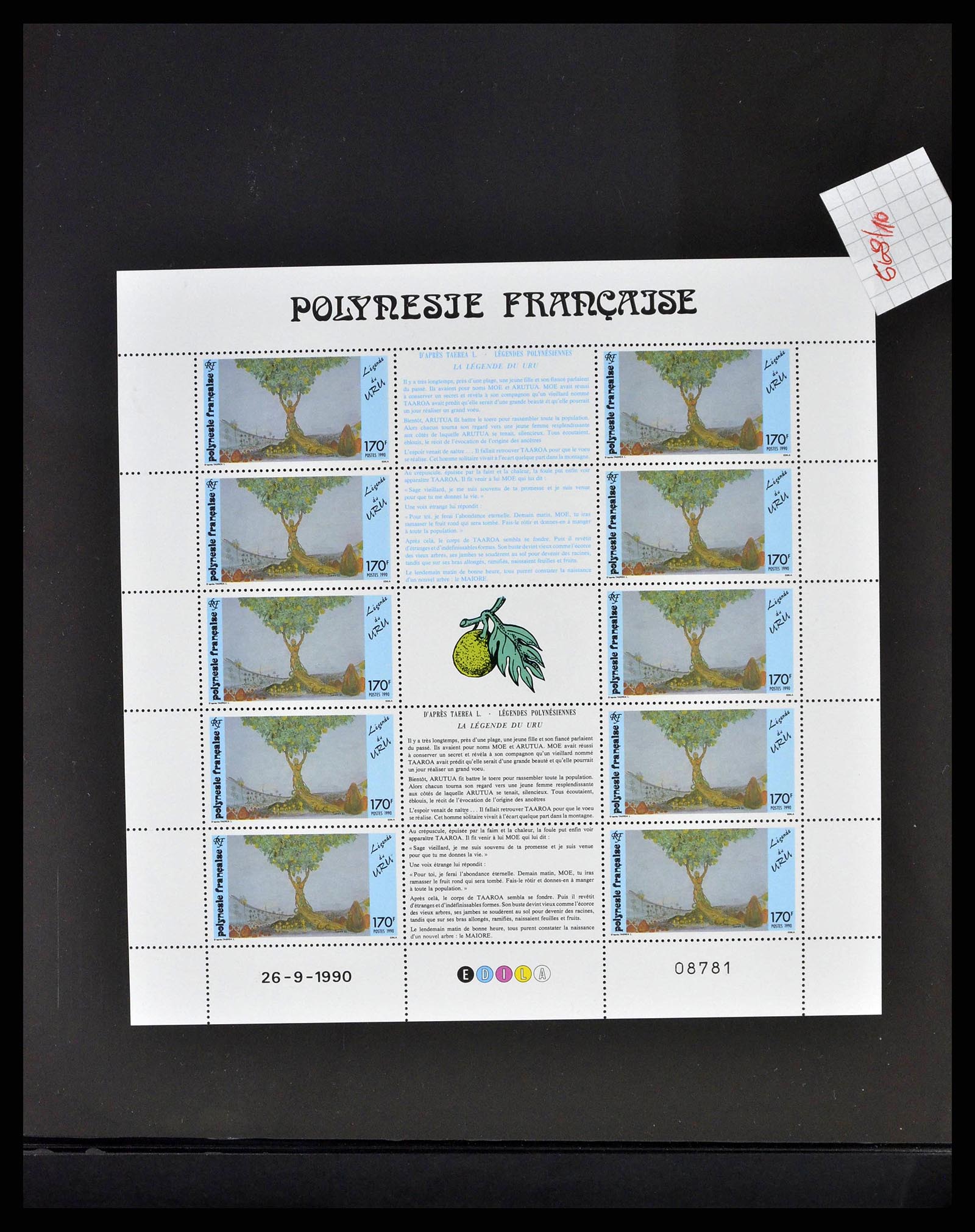 38848 0035 - Postzegelverzameling 38848 Frans Polynesië 1976-1995.