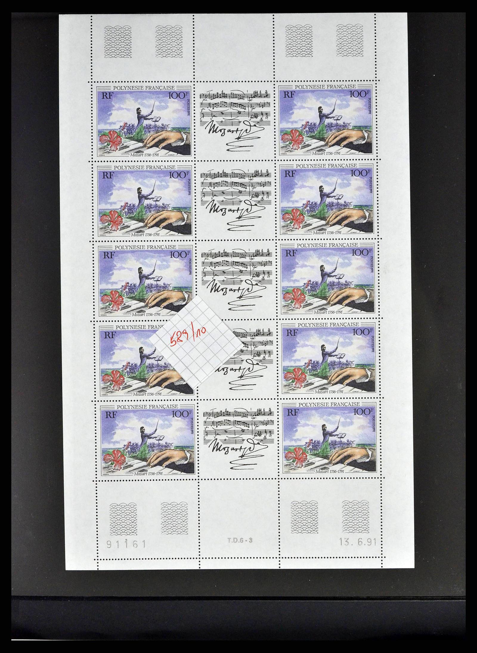 38848 0040 - Postzegelverzameling 38848 Frans Polynesië 1976-1995.