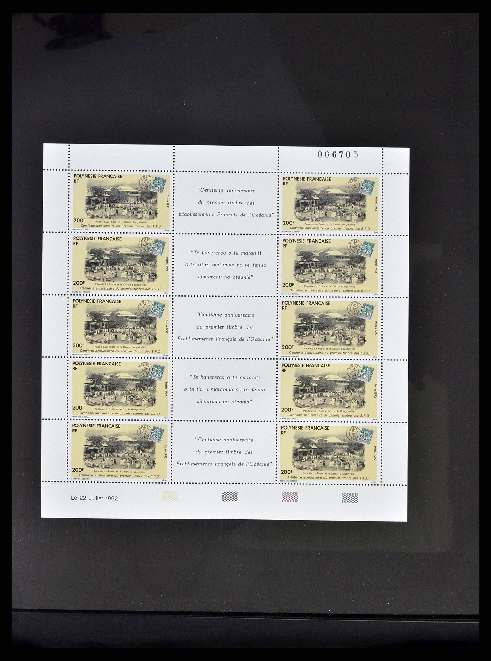 38848 0046 - Postzegelverzameling 38848 Frans Polynesië 1976-1995.