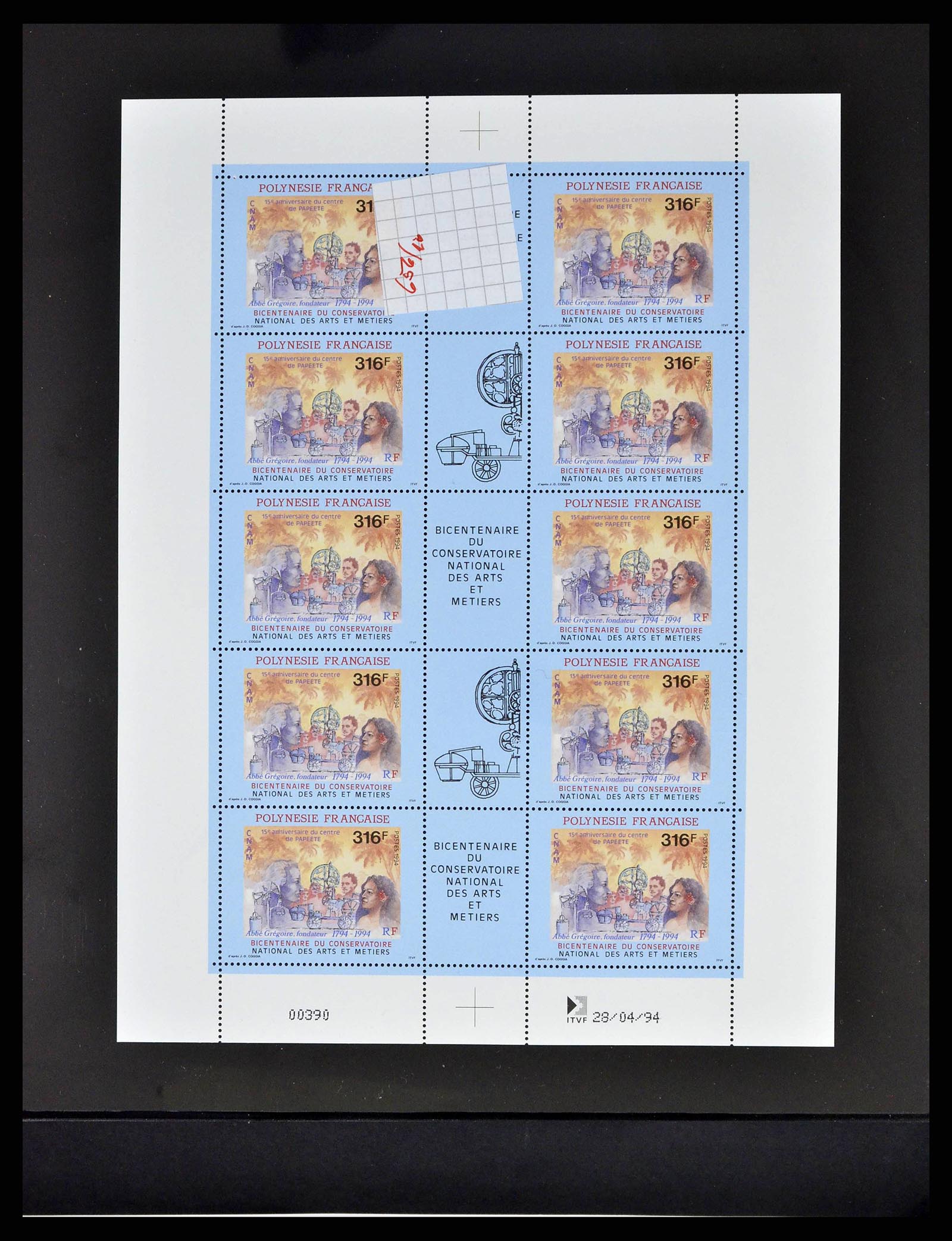 38848 0051 - Postzegelverzameling 38848 Frans Polynesië 1976-1995.