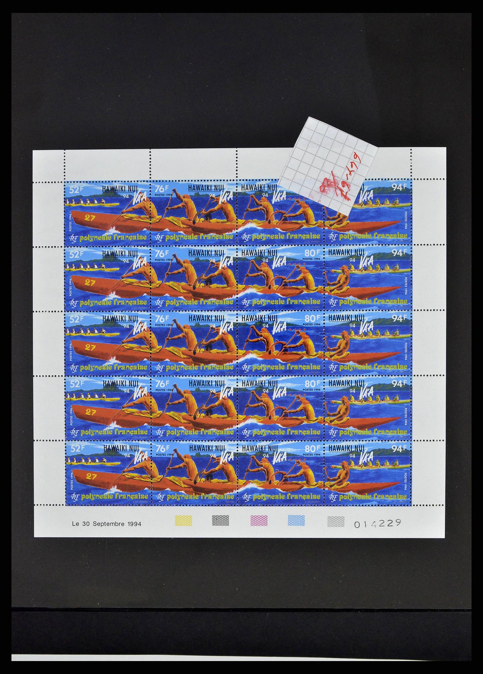 38848 0058 - Postzegelverzameling 38848 Frans Polynesië 1976-1995.