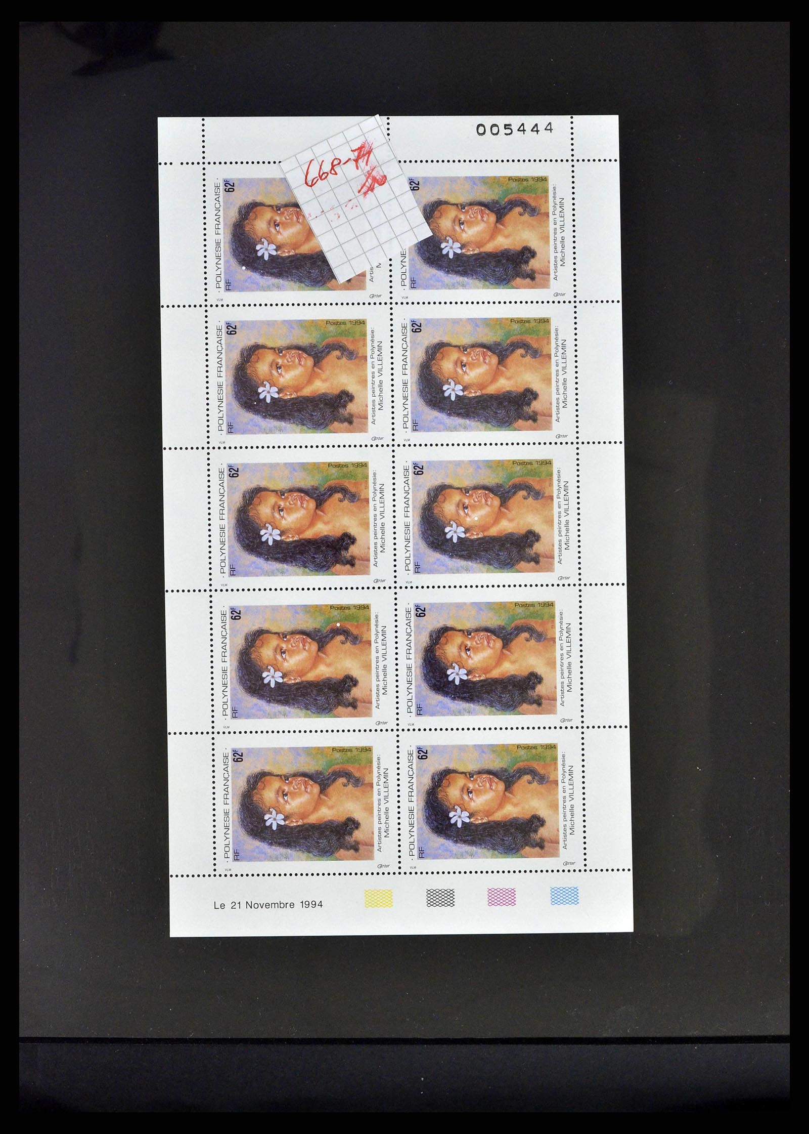 38848 0059 - Postzegelverzameling 38848 Frans Polynesië 1976-1995.