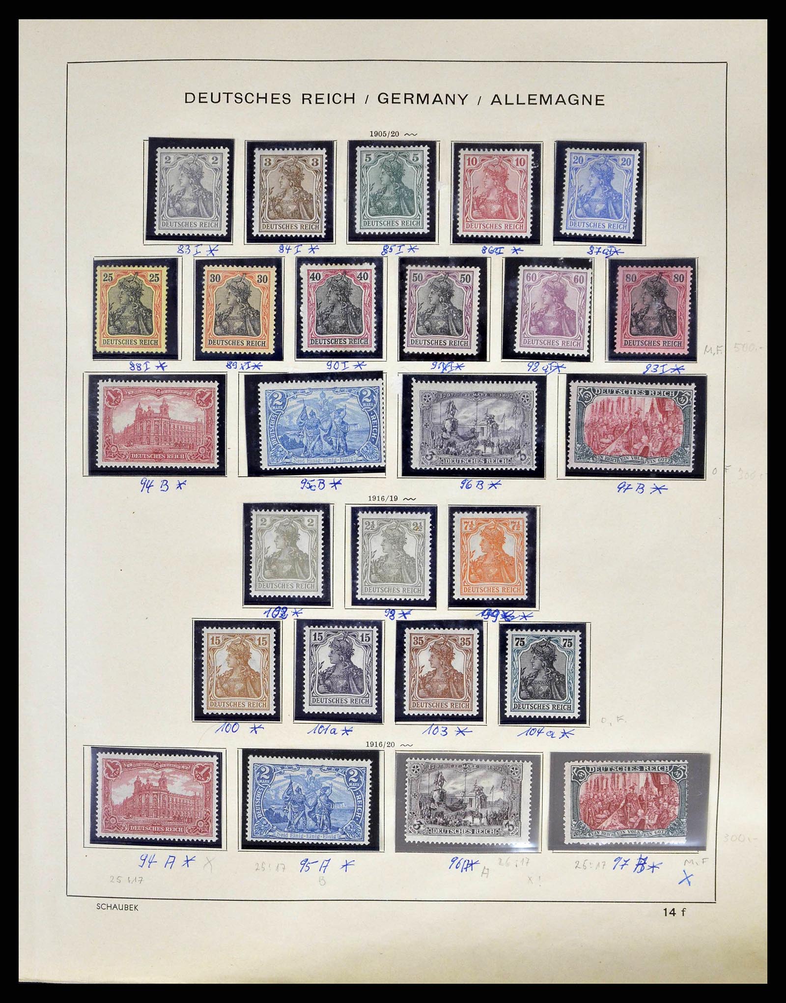 38852 0006 - Stamp collection 38852 German Reich 1872-1945.