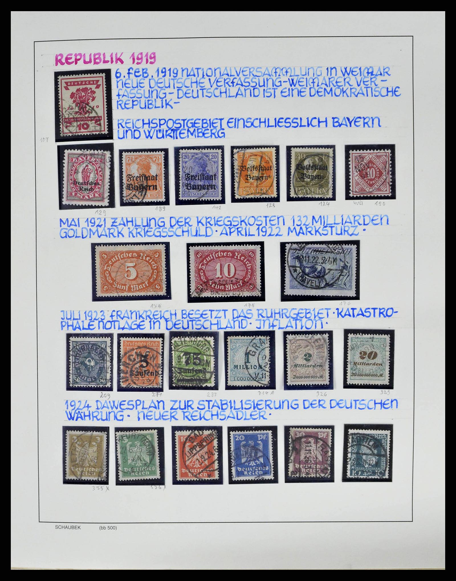 38852 0009 - Postzegelverzameling 38852 Duitse Rijk 1872-1945.