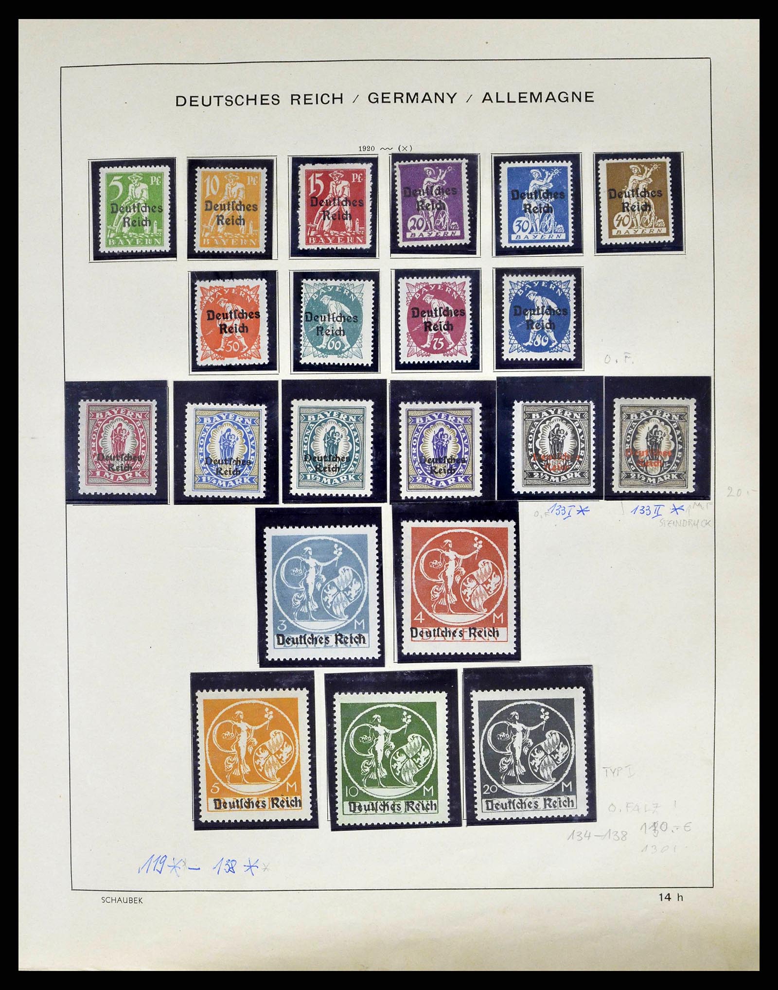 38852 0011 - Stamp collection 38852 German Reich 1872-1945.
