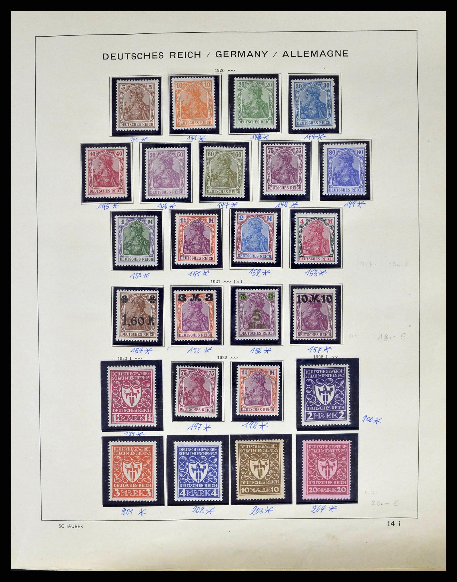 38852 0012 - Stamp collection 38852 German Reich 1872-1945.