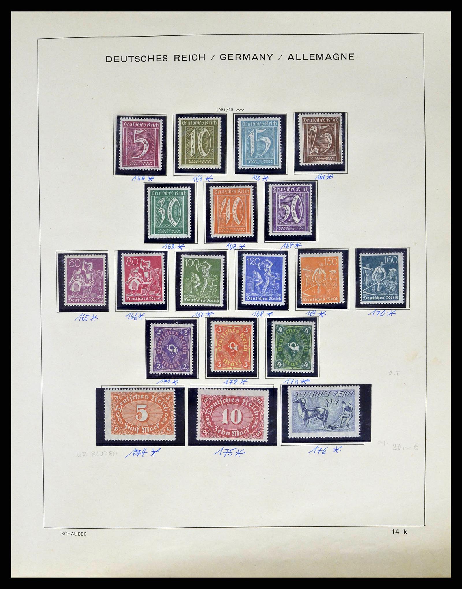 38852 0013 - Stamp collection 38852 German Reich 1872-1945.