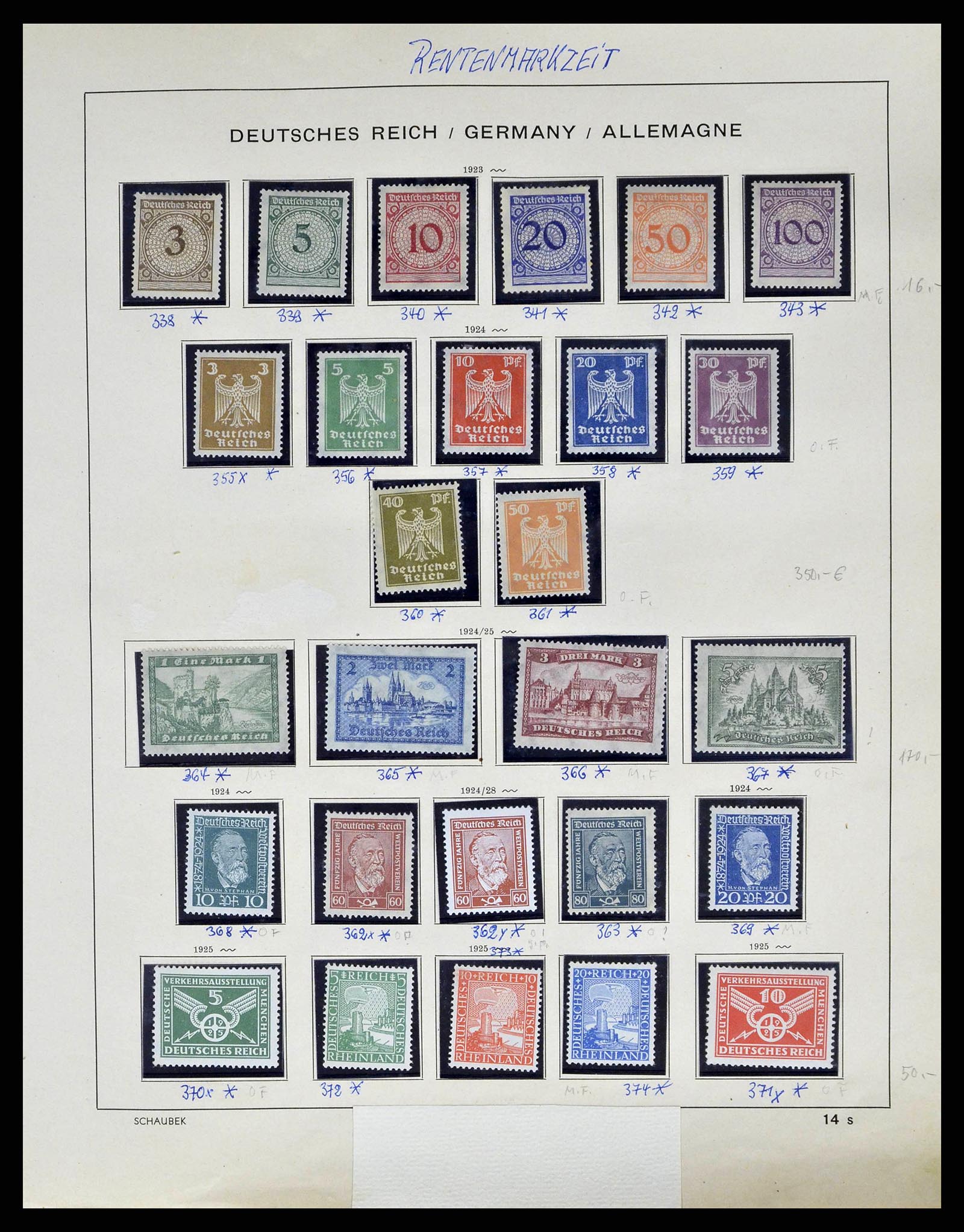 38852 0021 - Stamp collection 38852 German Reich 1872-1945.