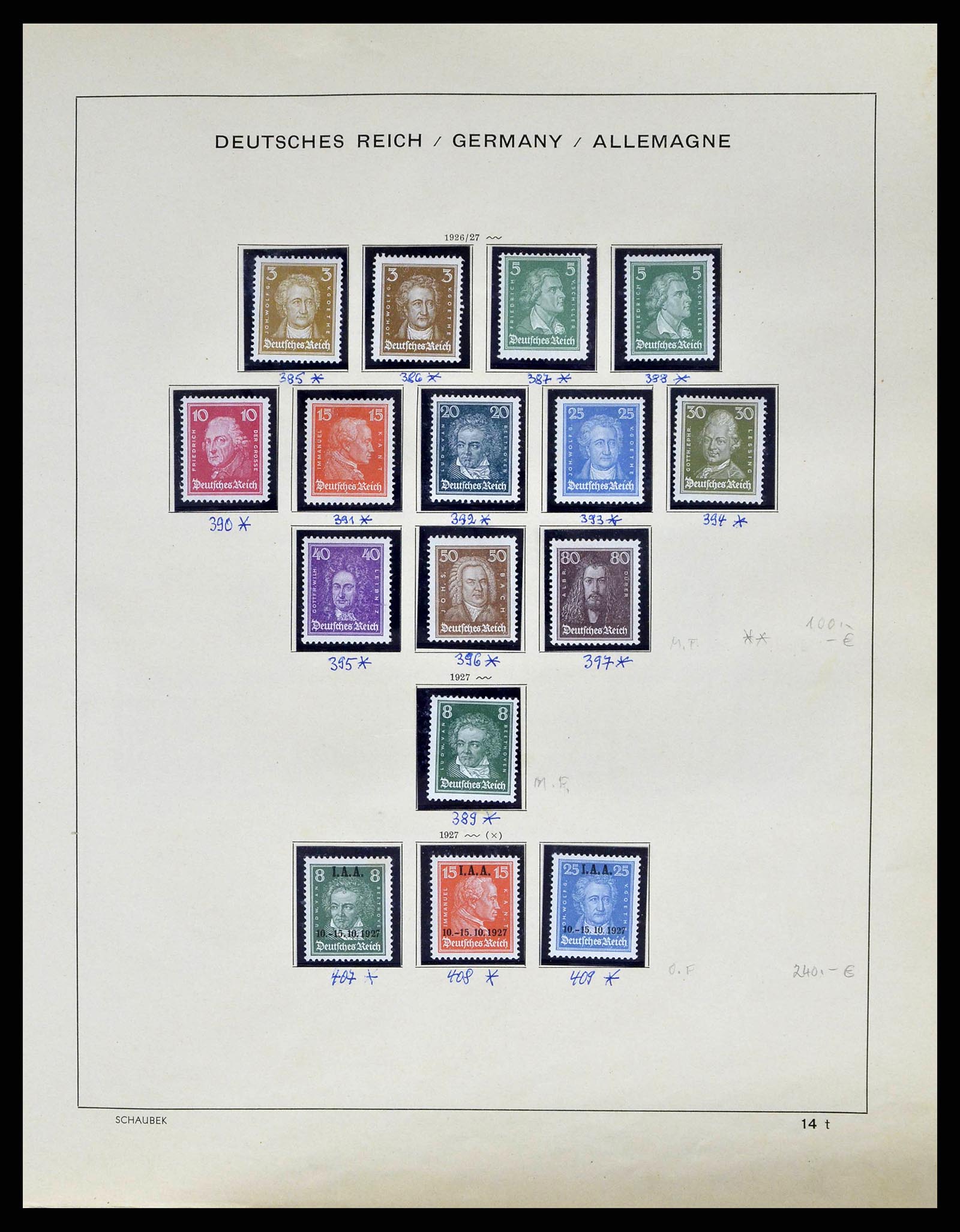 38852 0022 - Stamp collection 38852 German Reich 1872-1945.