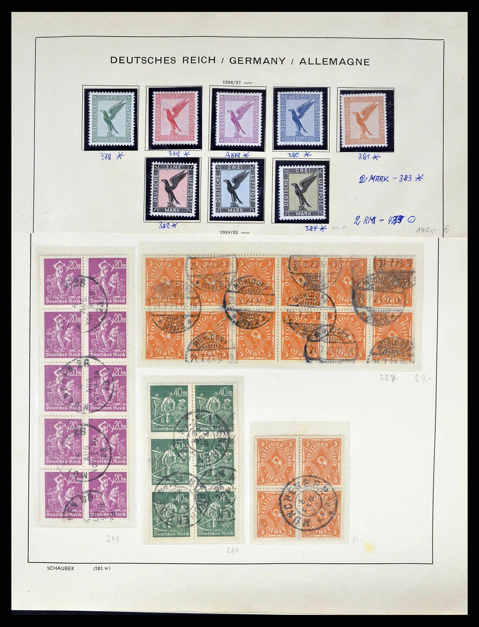 38852 0025 - Stamp collection 38852 German Reich 1872-1945.