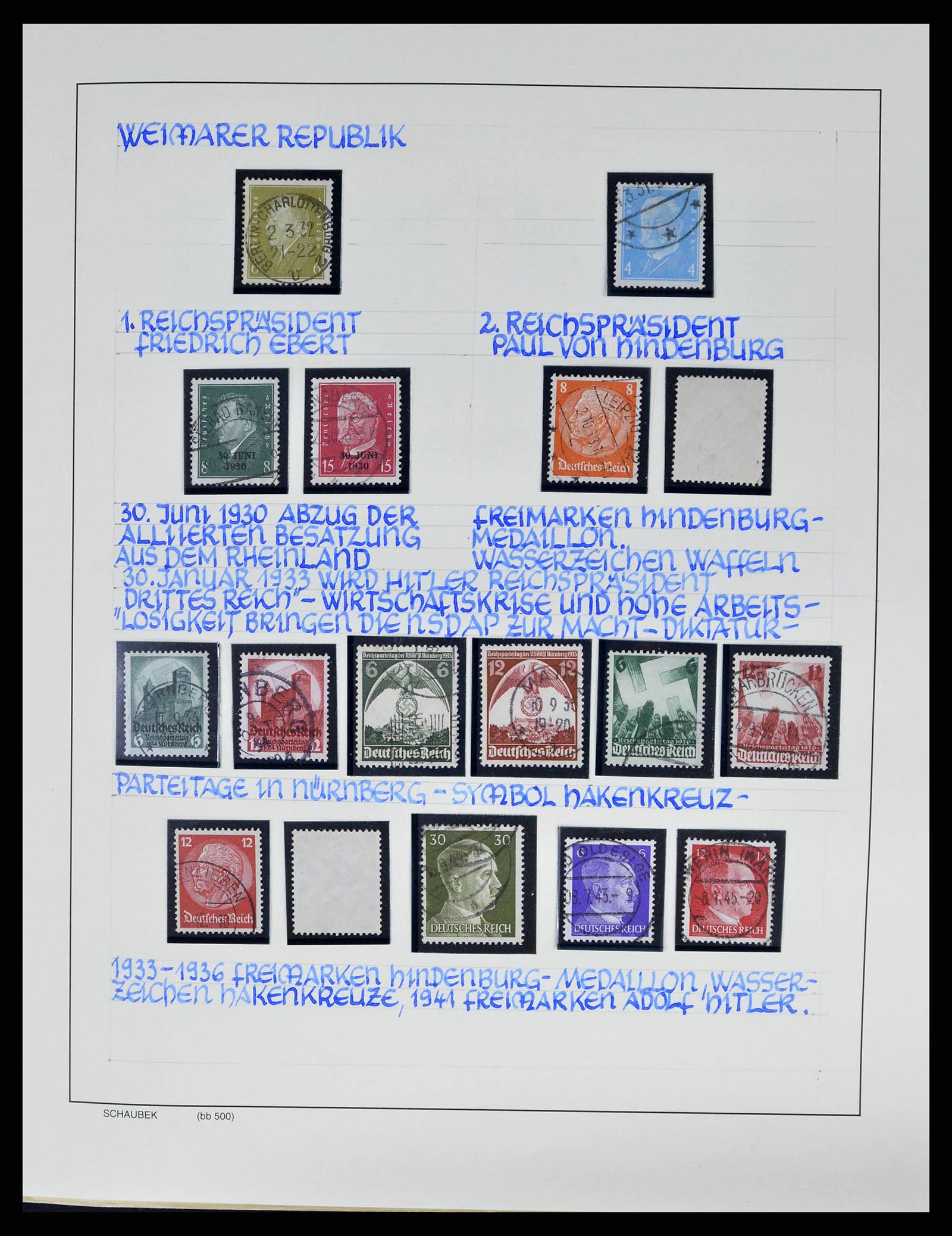 38852 0027 - Postzegelverzameling 38852 Duitse Rijk 1872-1945.