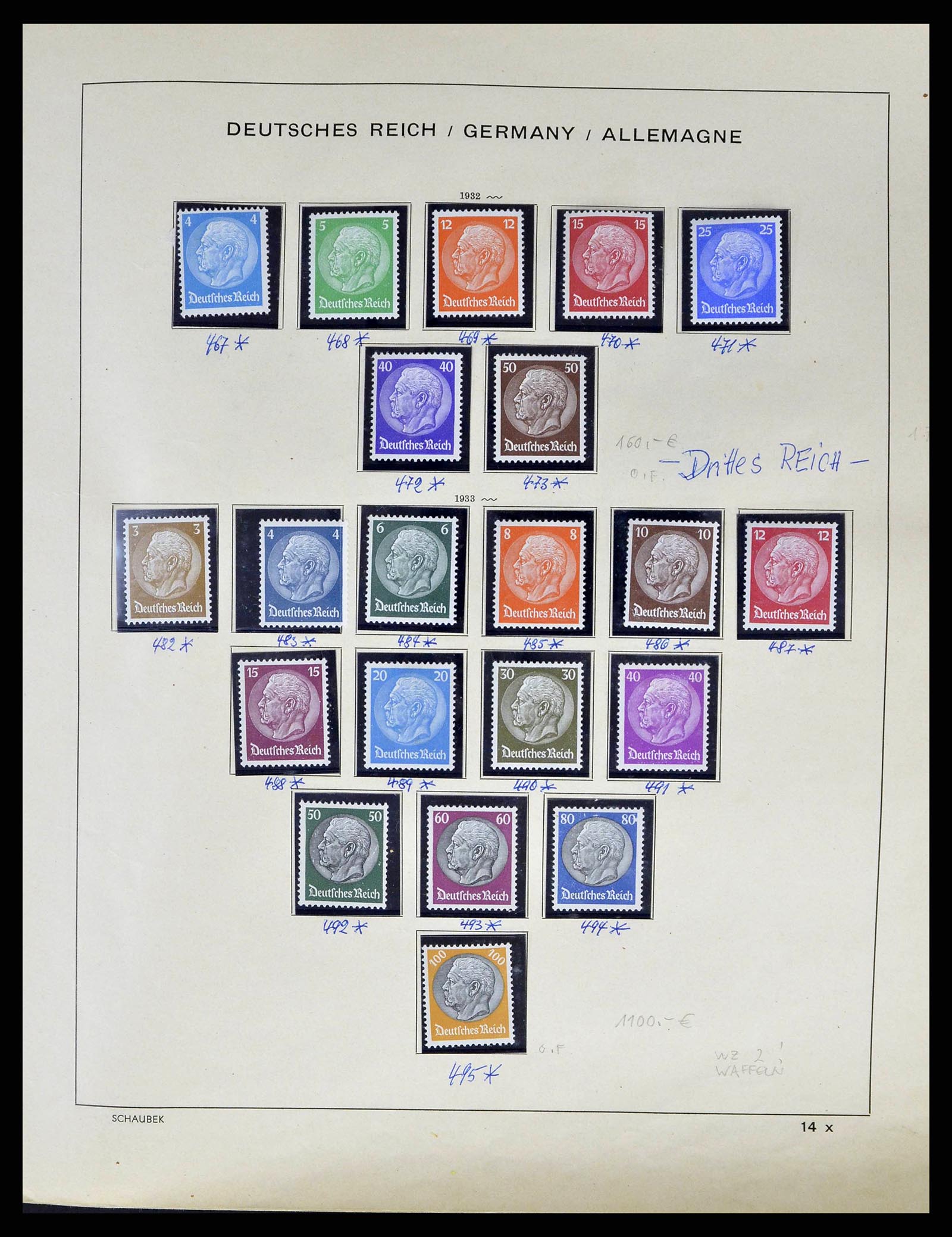 38852 0028 - Postzegelverzameling 38852 Duitse Rijk 1872-1945.