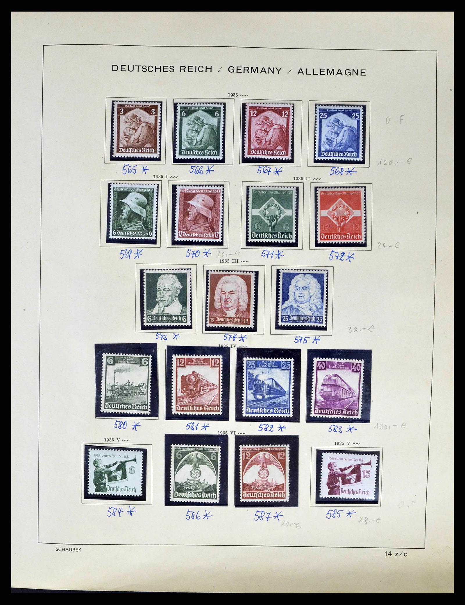38852 0033 - Stamp collection 38852 German Reich 1872-1945.
