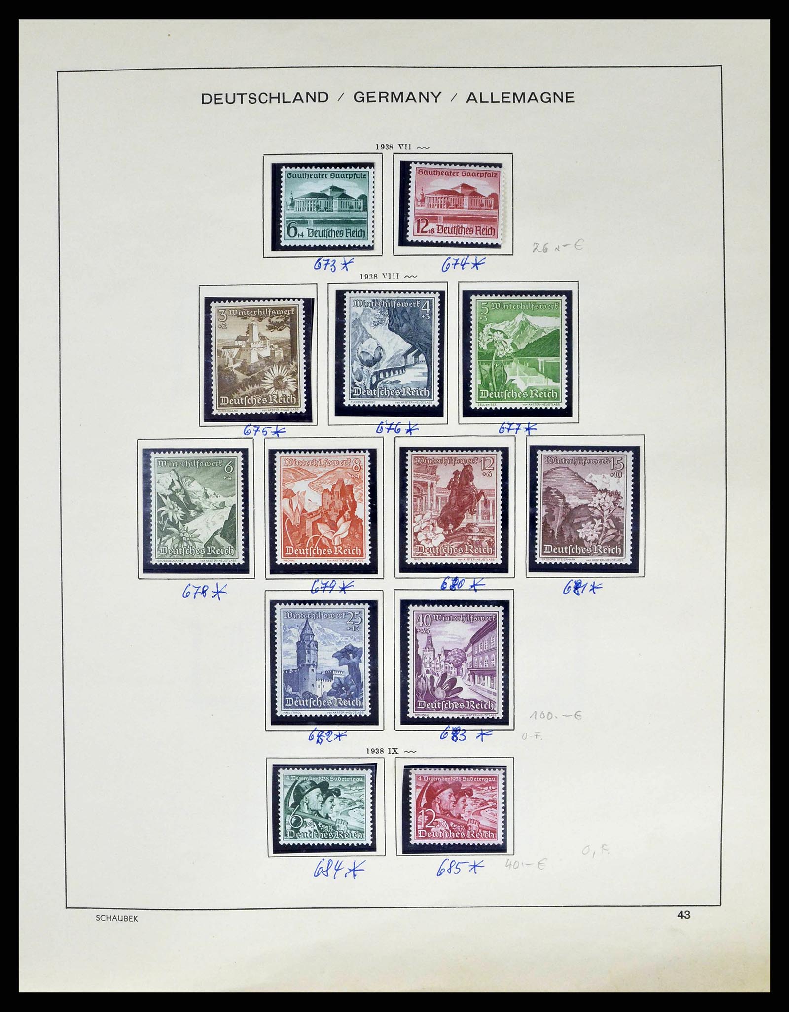 38852 0046 - Postzegelverzameling 38852 Duitse Rijk 1872-1945.