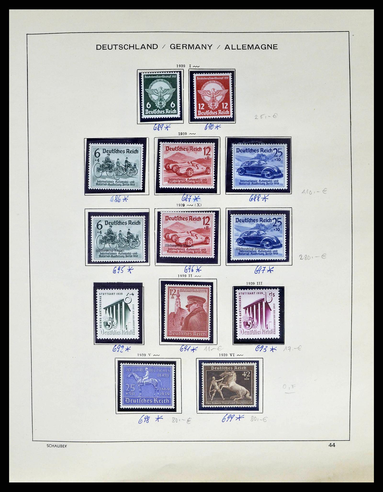 38852 0047 - Stamp collection 38852 German Reich 1872-1945.