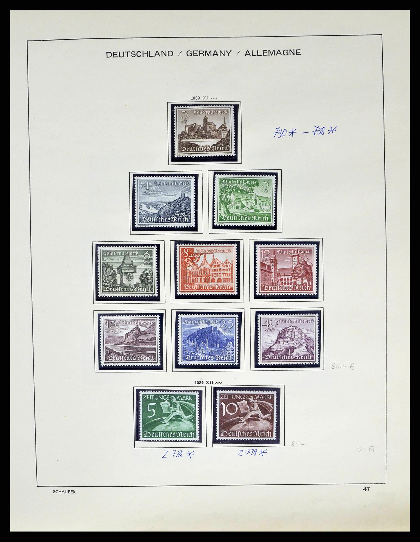 38852 0050 - Postzegelverzameling 38852 Duitse Rijk 1872-1945.