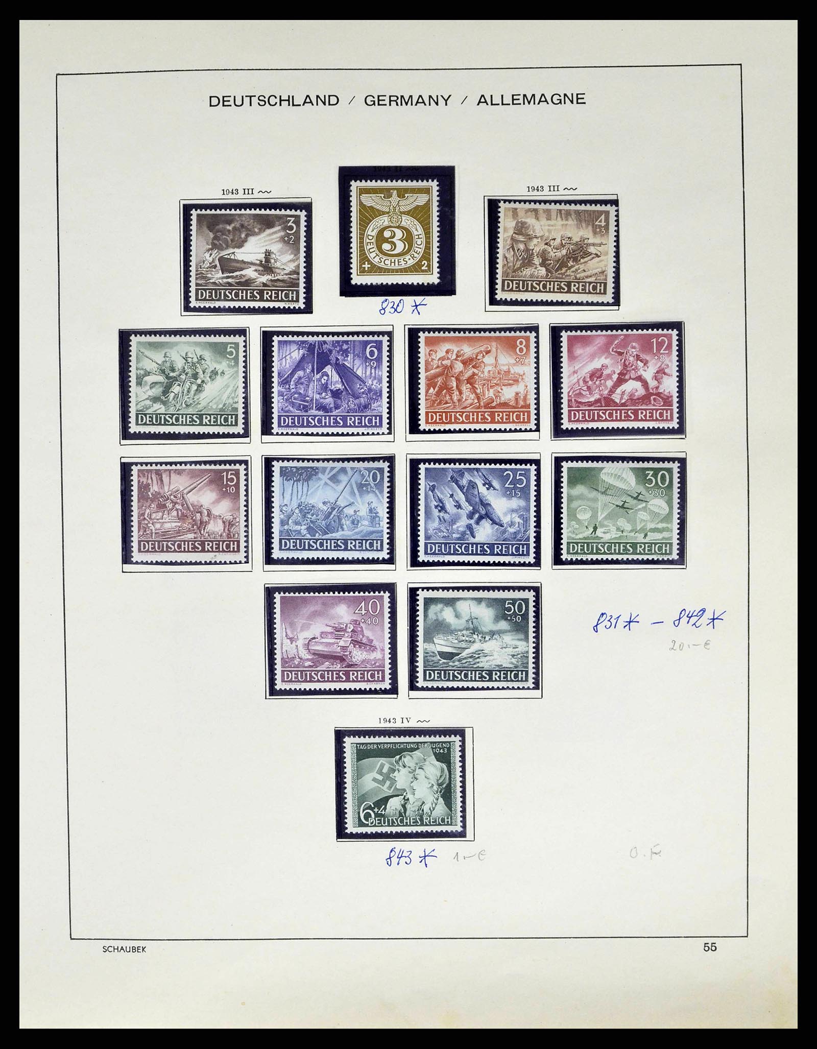 38852 0058 - Stamp collection 38852 German Reich 1872-1945.