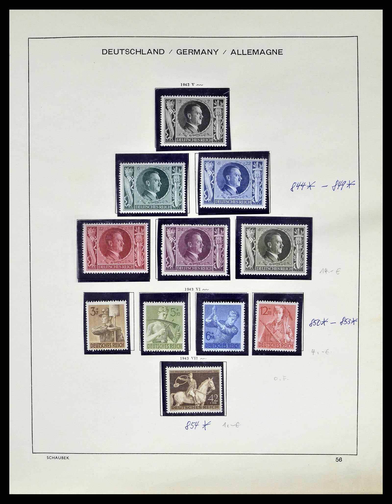 38852 0059 - Postzegelverzameling 38852 Duitse Rijk 1872-1945.