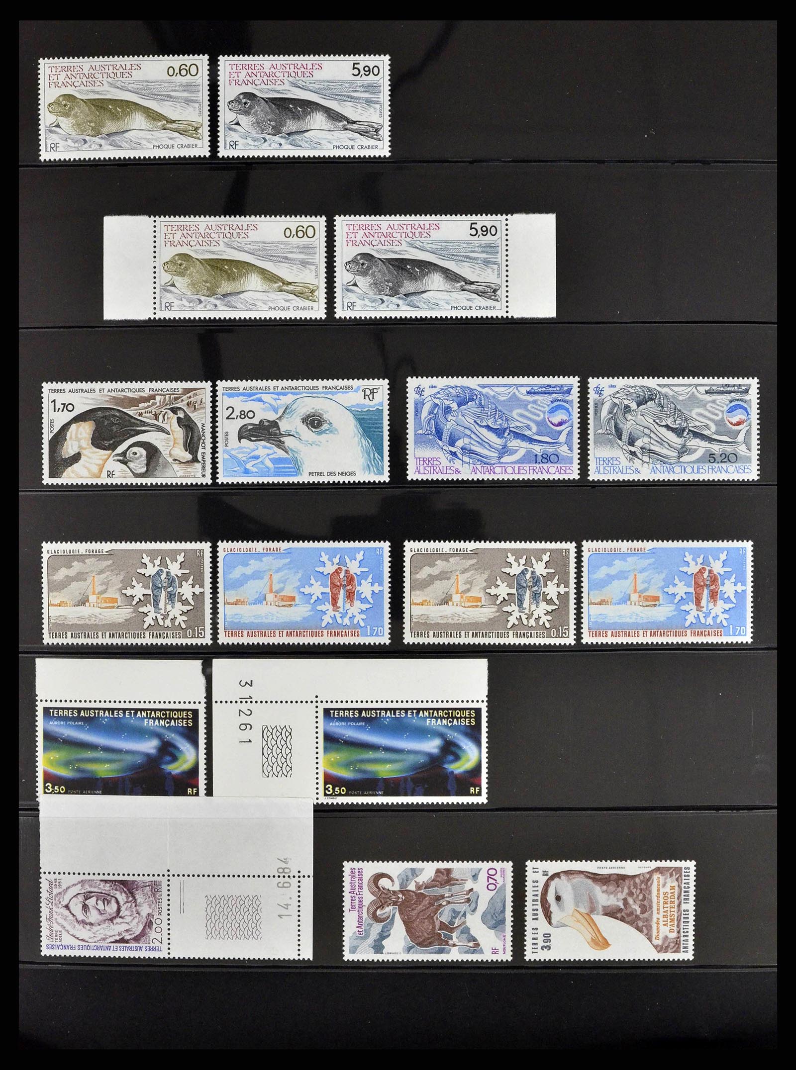 38854 0001 - Stamp collection 38854 French Antarctics 1981-1995.