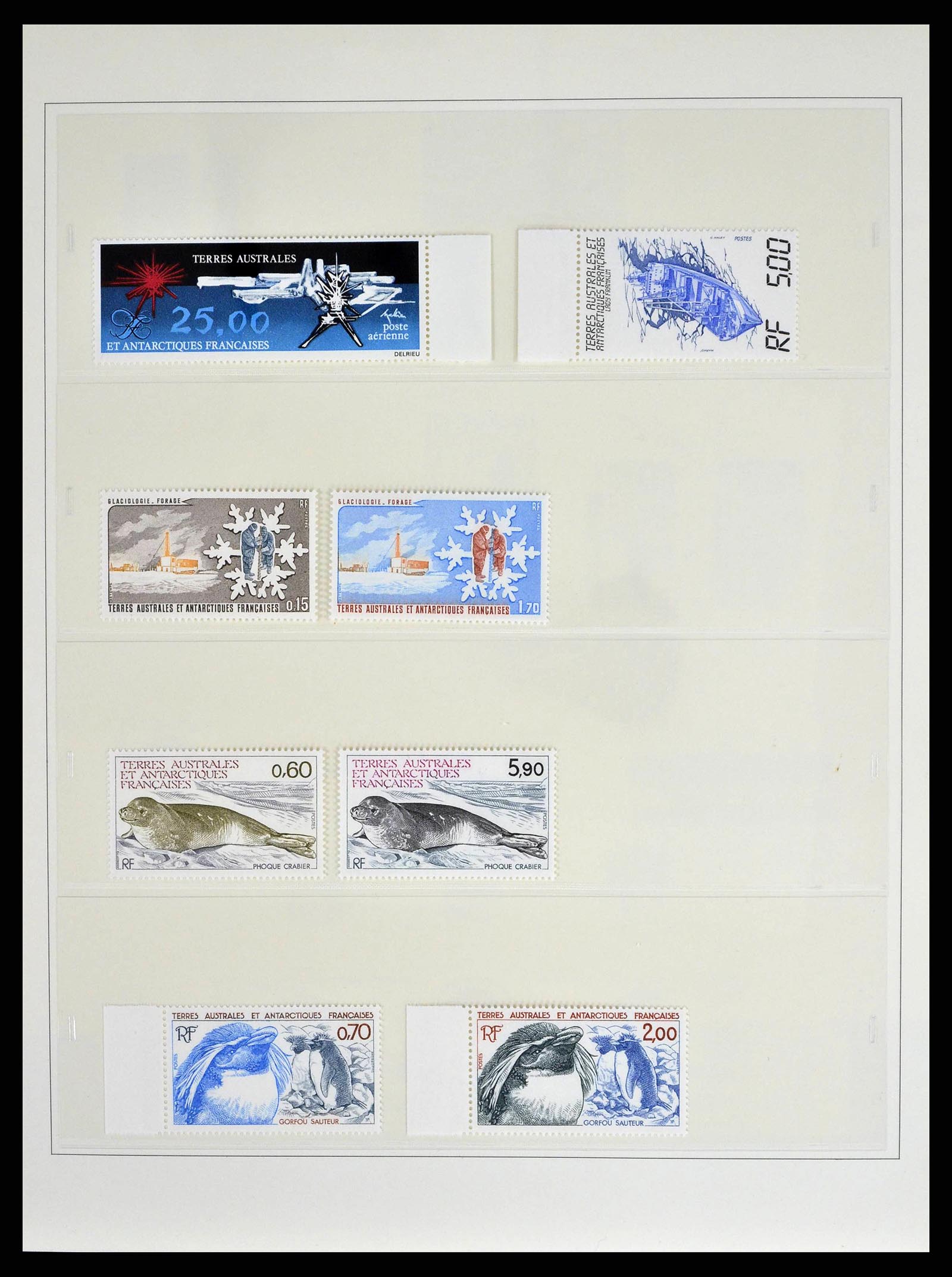 38854 0005 - Postzegelverzameling 38854 Frans Antarctica 1981-1995.