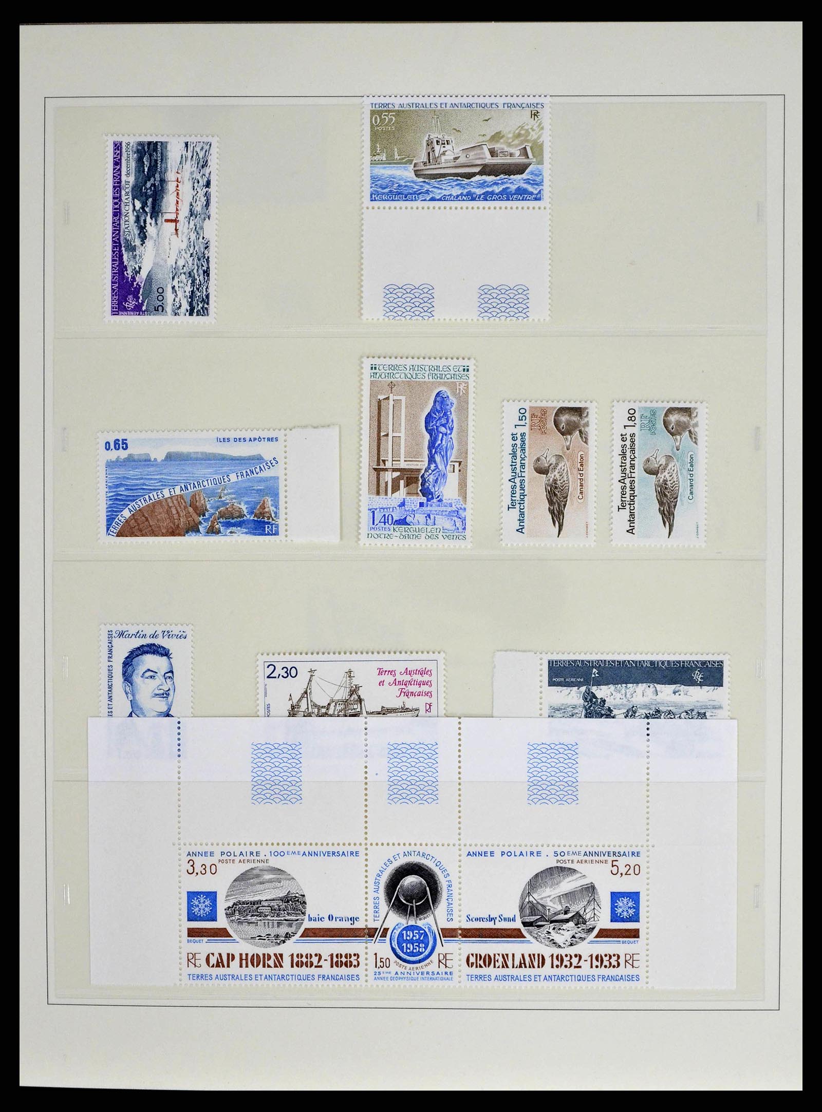 38854 0006 - Postzegelverzameling 38854 Frans Antarctica 1981-1995.
