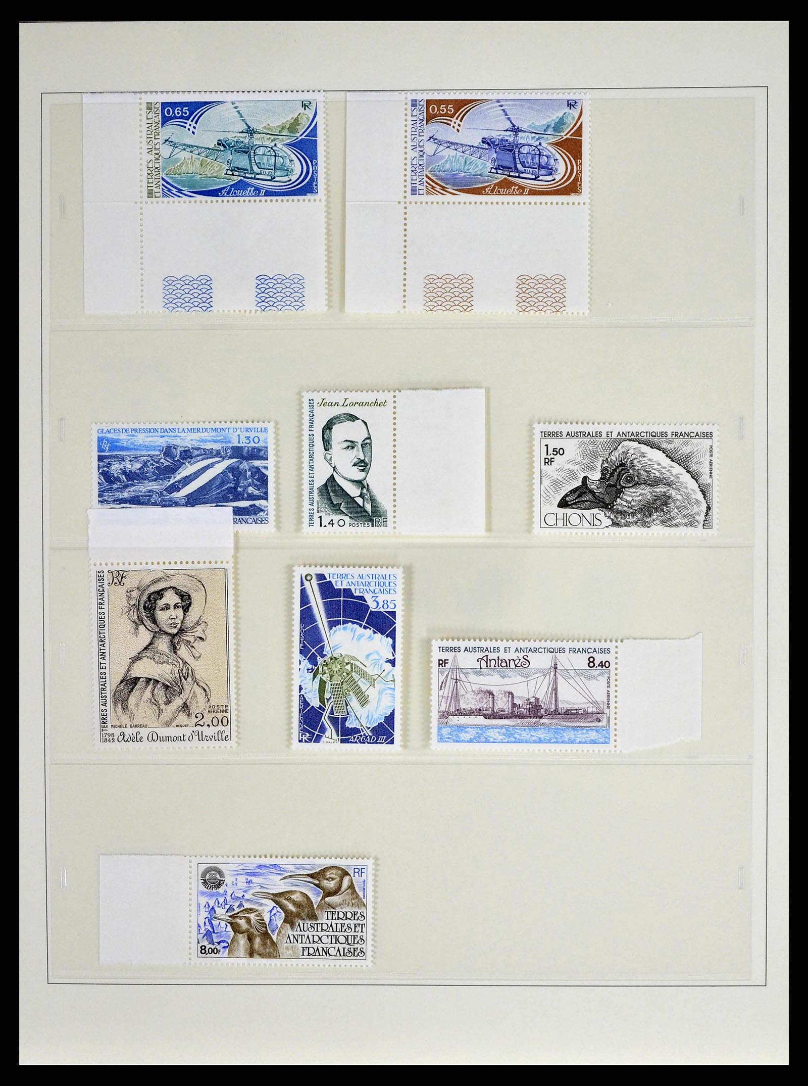 38854 0007 - Postzegelverzameling 38854 Frans Antarctica 1981-1995.