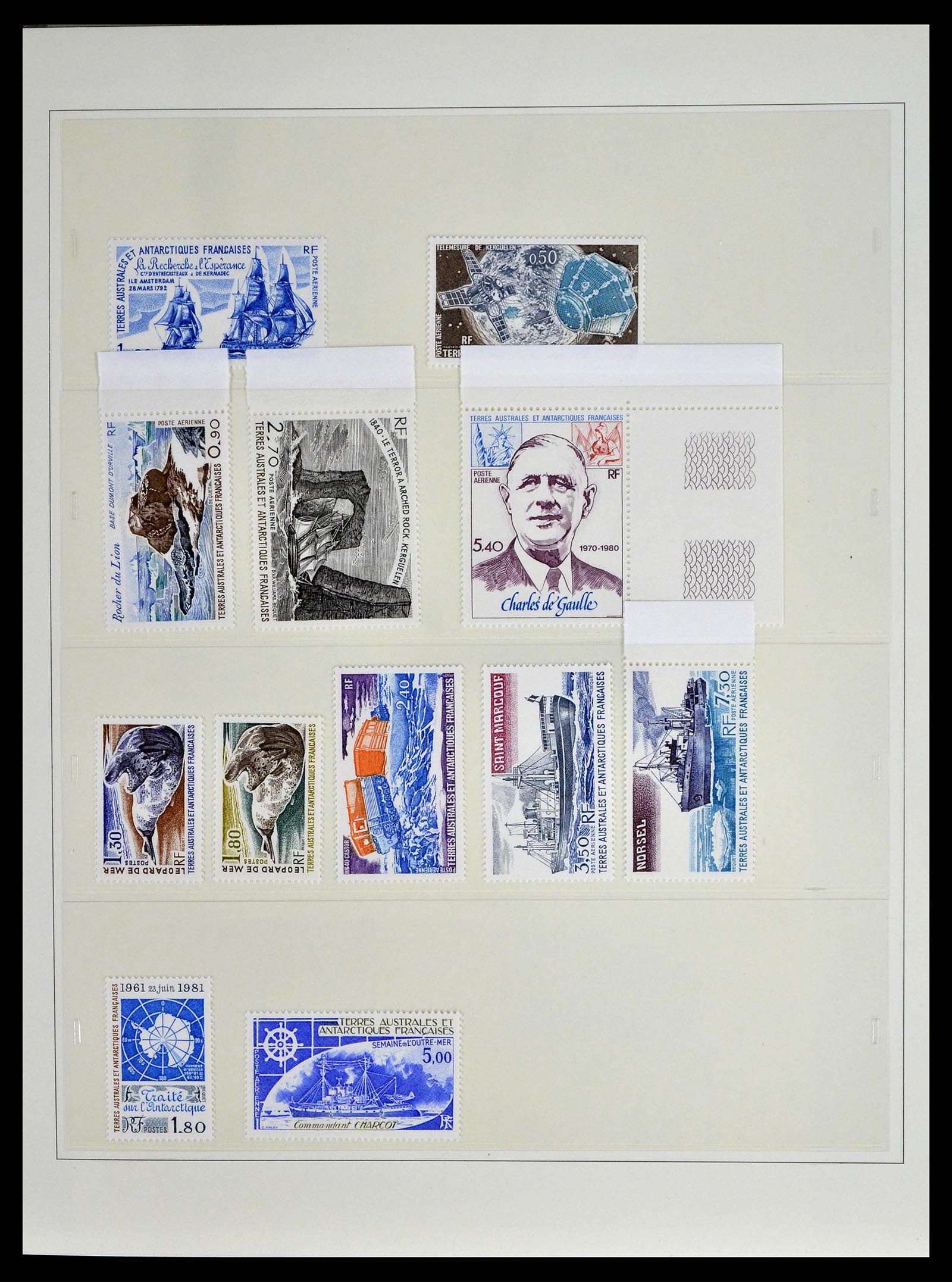 38854 0008 - Postzegelverzameling 38854 Frans Antarctica 1981-1995.