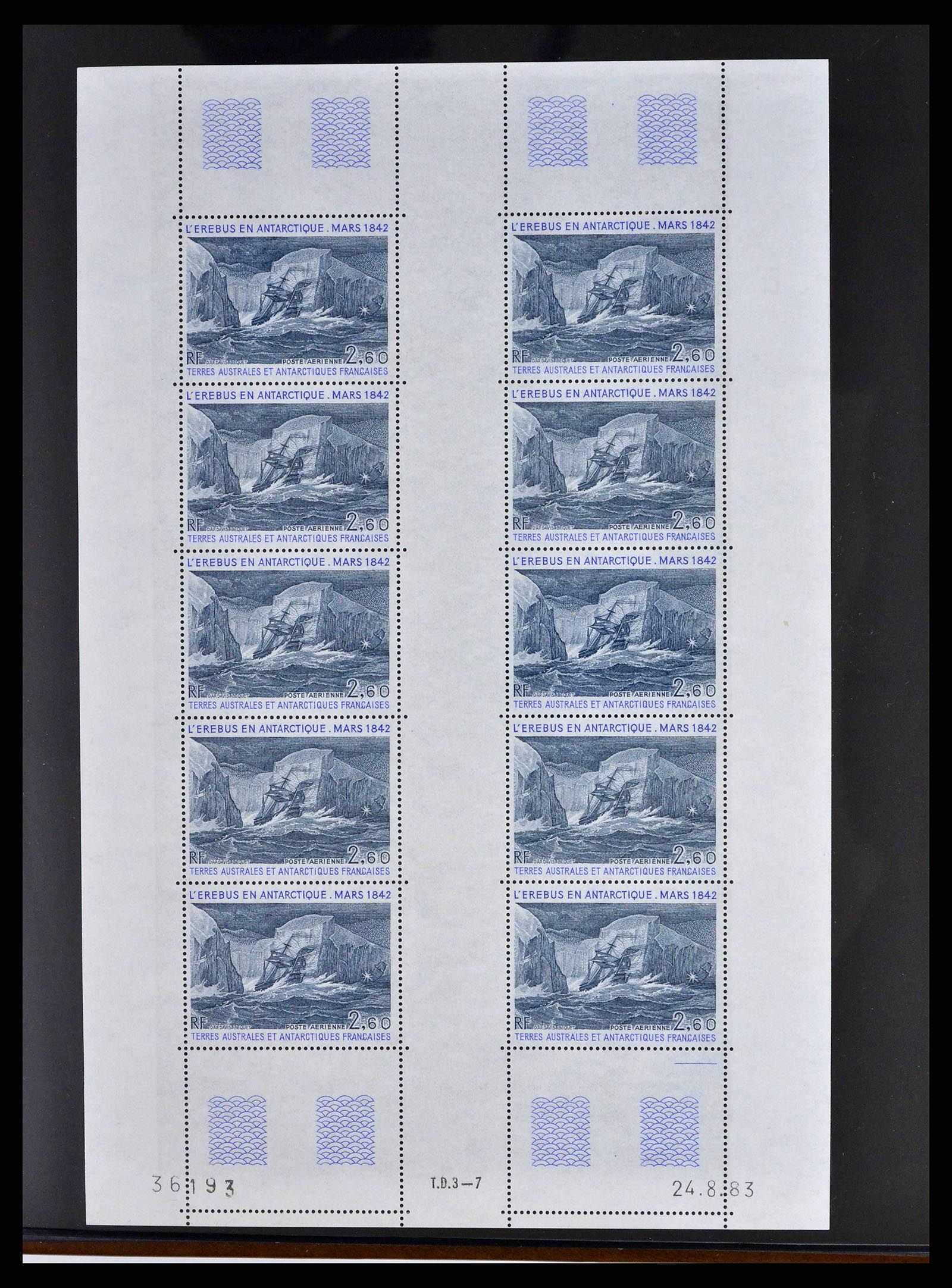 38854 0009 - Postzegelverzameling 38854 Frans Antarctica 1981-1995.