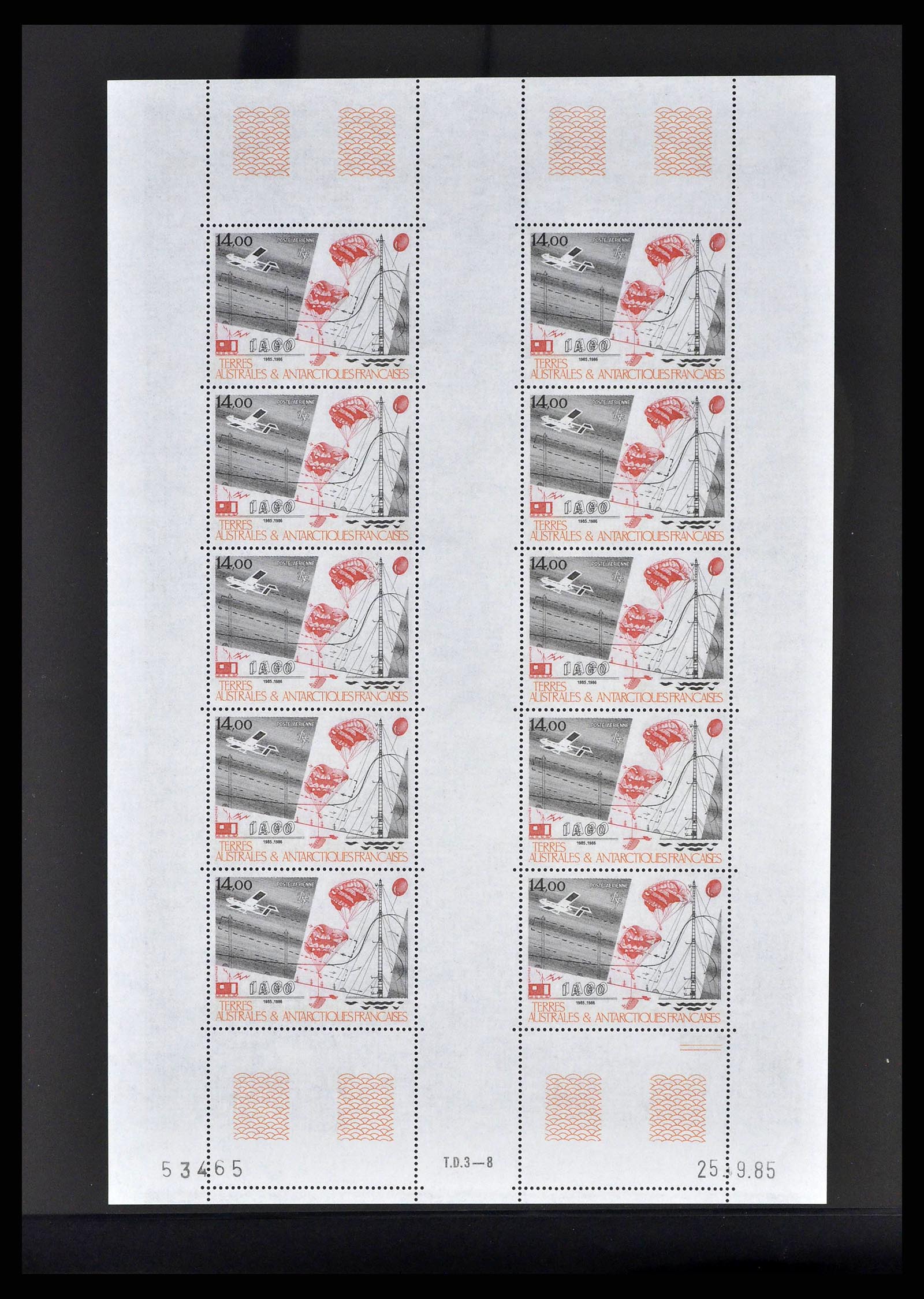 38854 0012 - Postzegelverzameling 38854 Frans Antarctica 1981-1995.