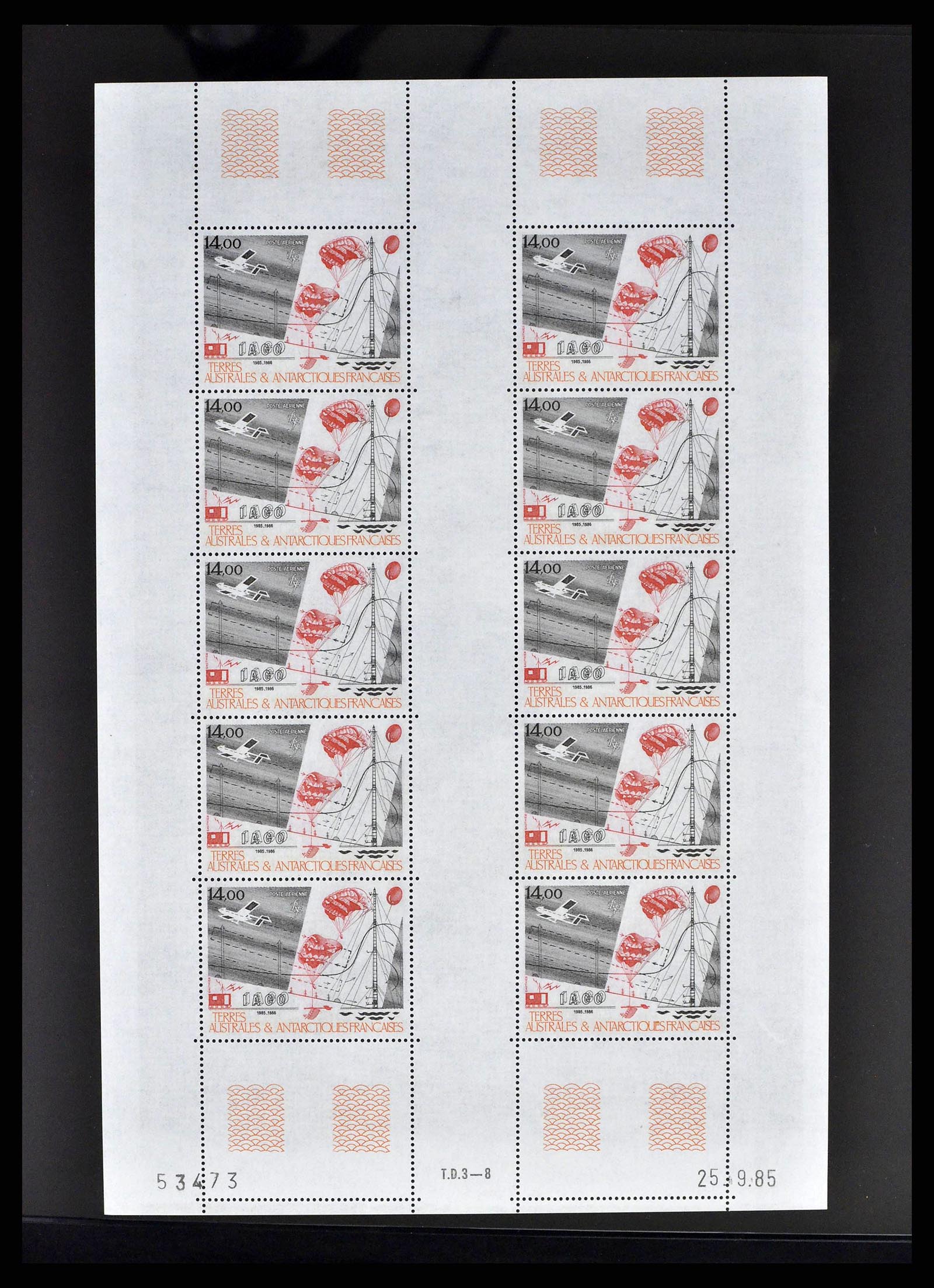 38854 0013 - Postzegelverzameling 38854 Frans Antarctica 1981-1995.