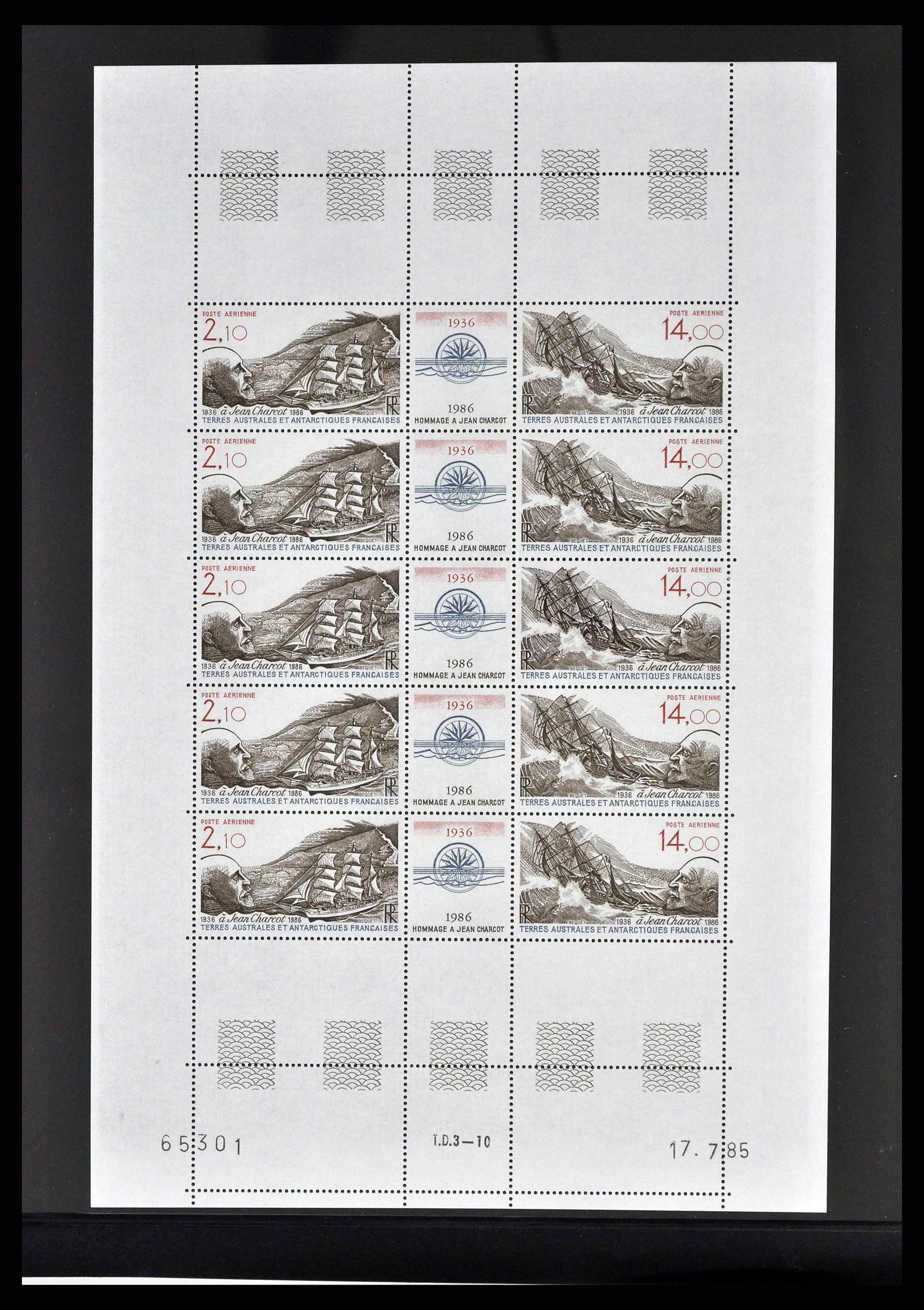 38854 0020 - Postzegelverzameling 38854 Frans Antarctica 1981-1995.