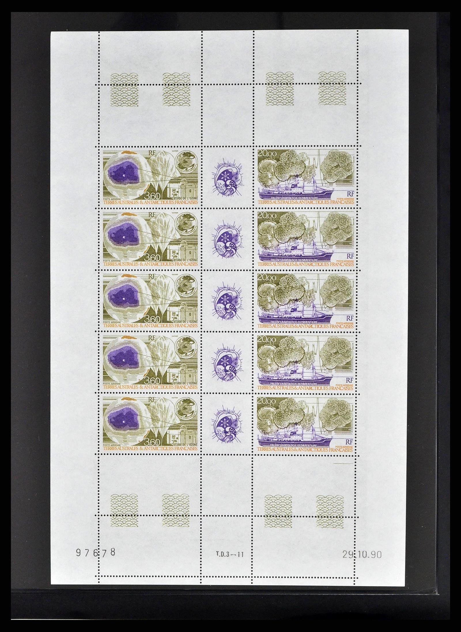 38854 0024 - Postzegelverzameling 38854 Frans Antarctica 1981-1995.