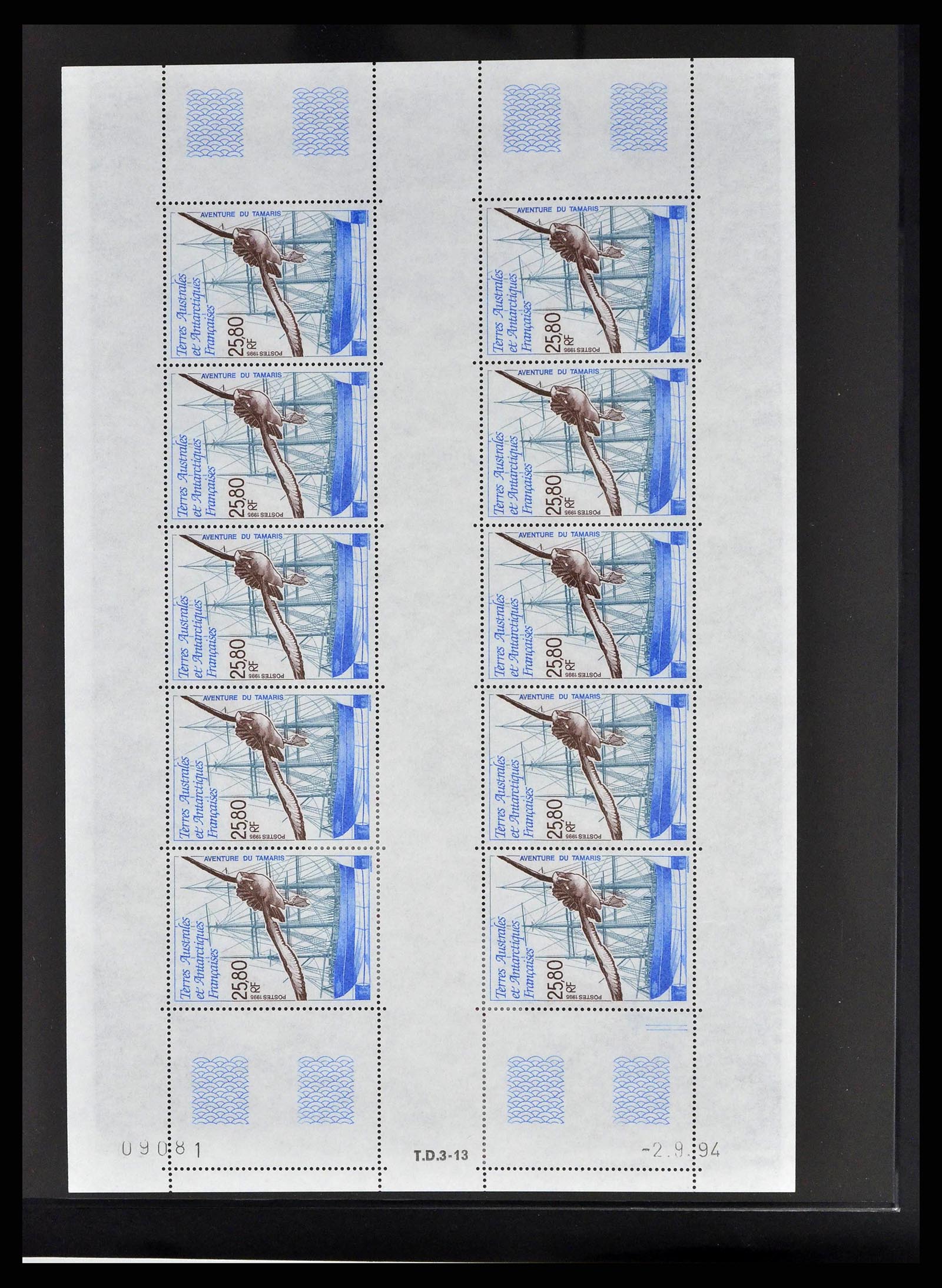38854 0026 - Postzegelverzameling 38854 Frans Antarctica 1981-1995.